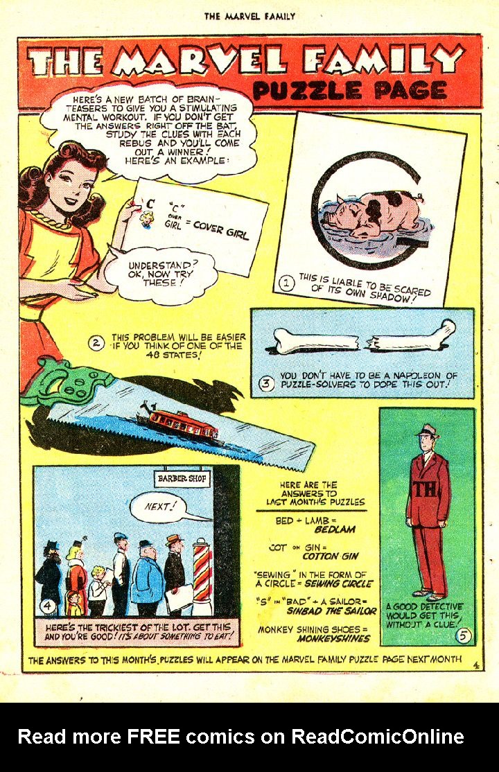 Read online The Marvel Family comic -  Issue #21 - 38