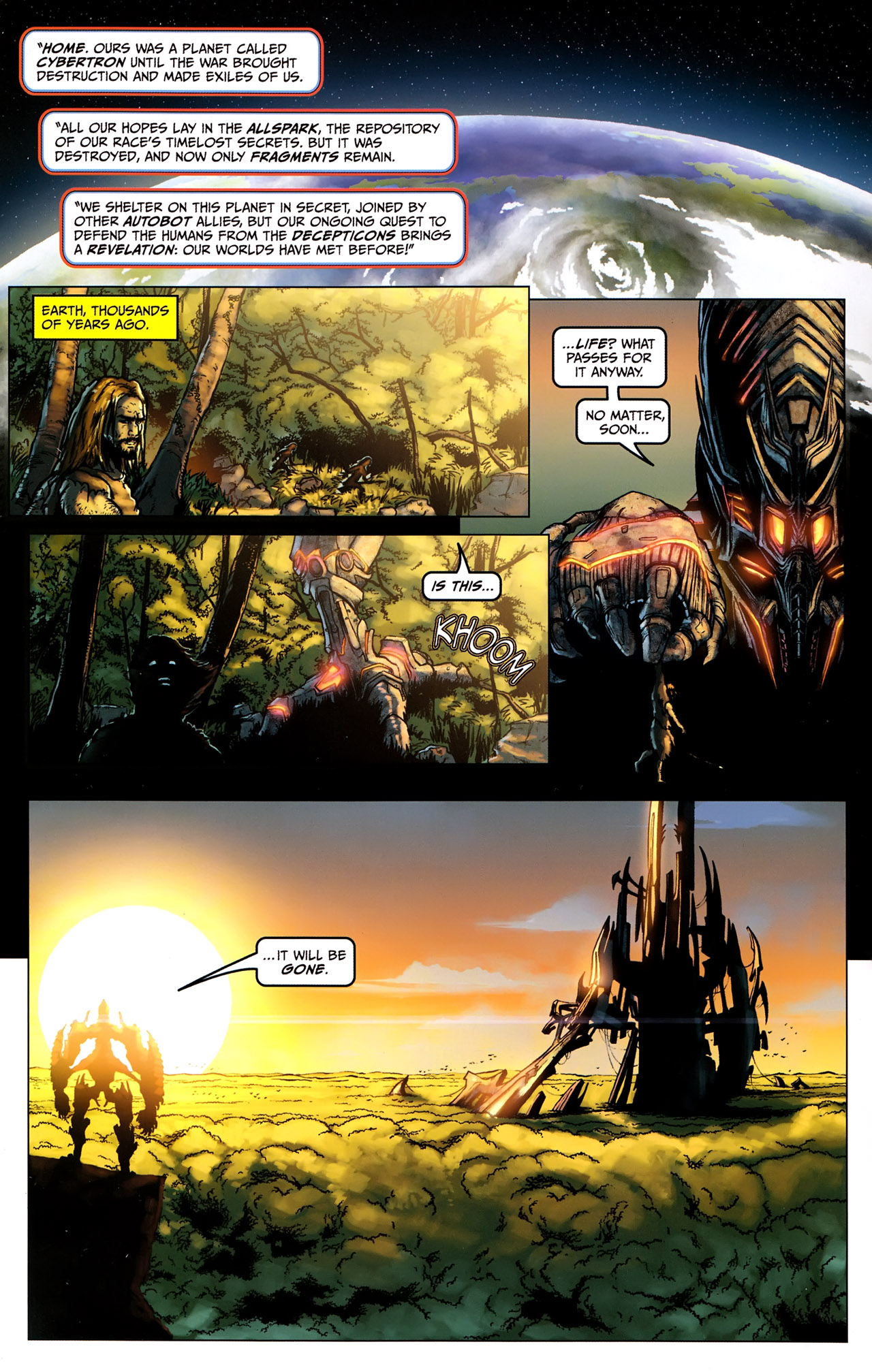 Read online Transformers: Revenge of the Fallen — Official Movie Adaptation comic -  Issue #1 - 4