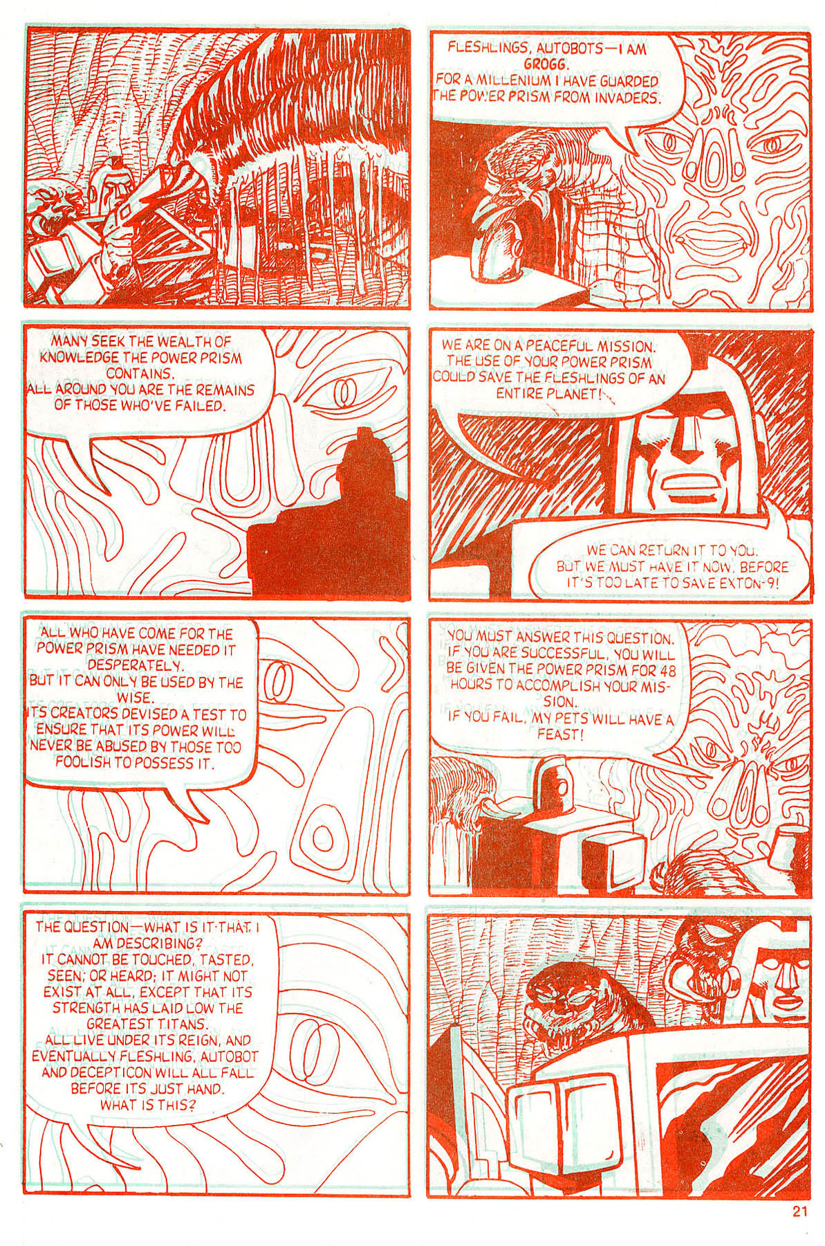 Read online The Transformers in 3-D comic -  Issue #2 - 23