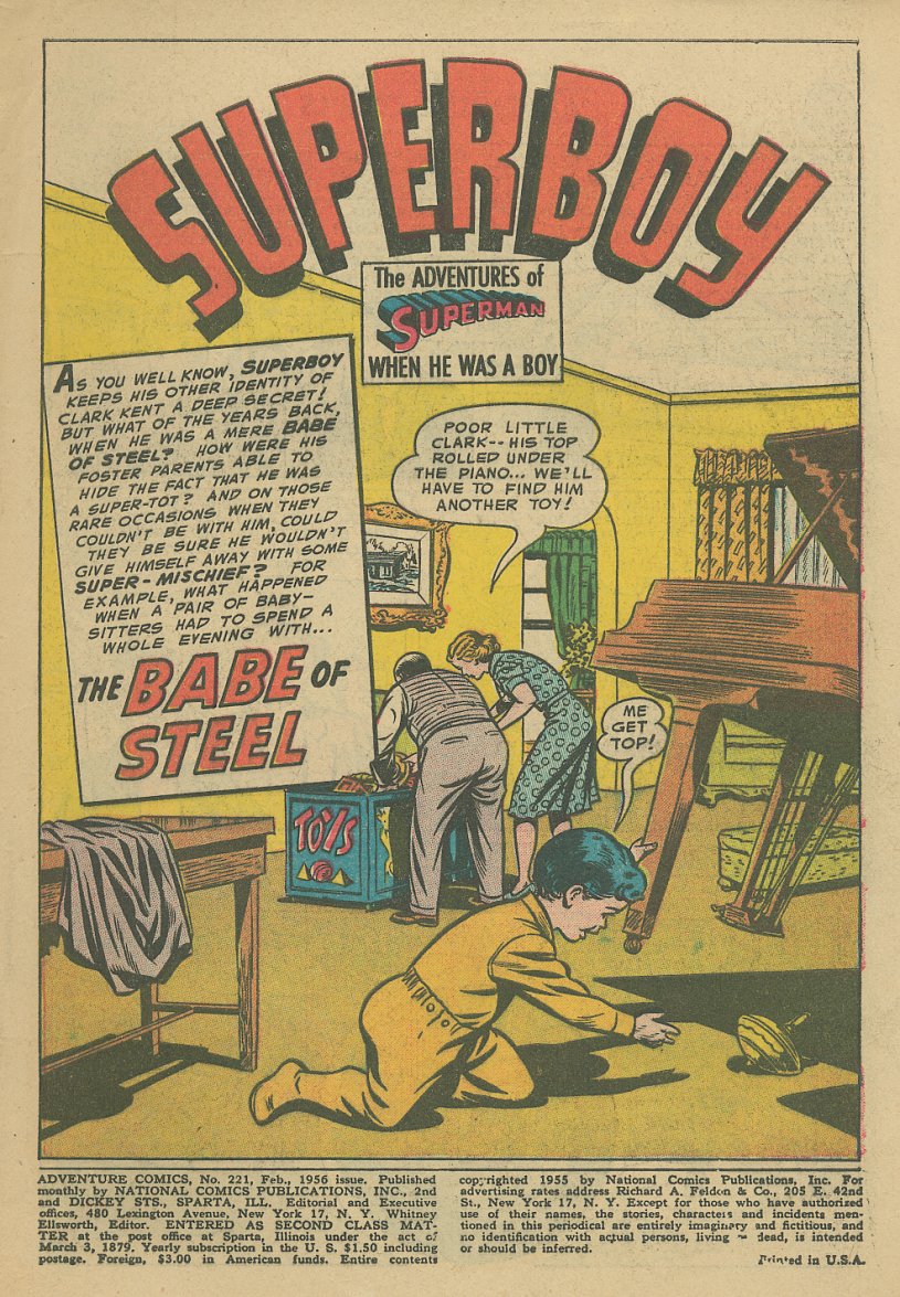 Adventure Comics (1938) issue 221 - Page 2