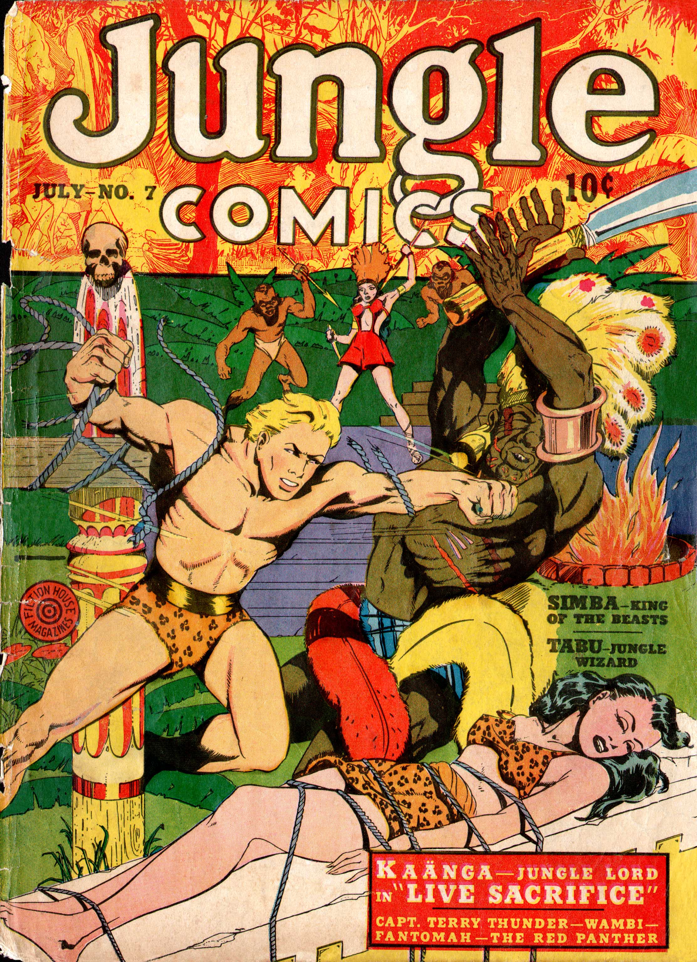 Read online Jungle Comics comic -  Issue #7 - 1