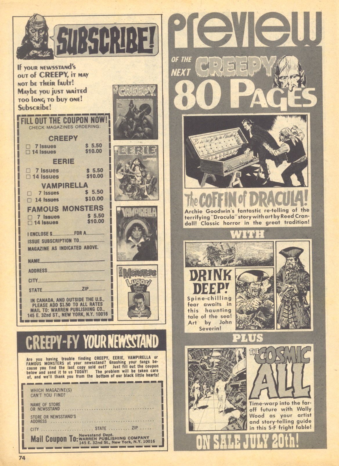 Read online Creepy (1964) comic -  Issue #47 - 68