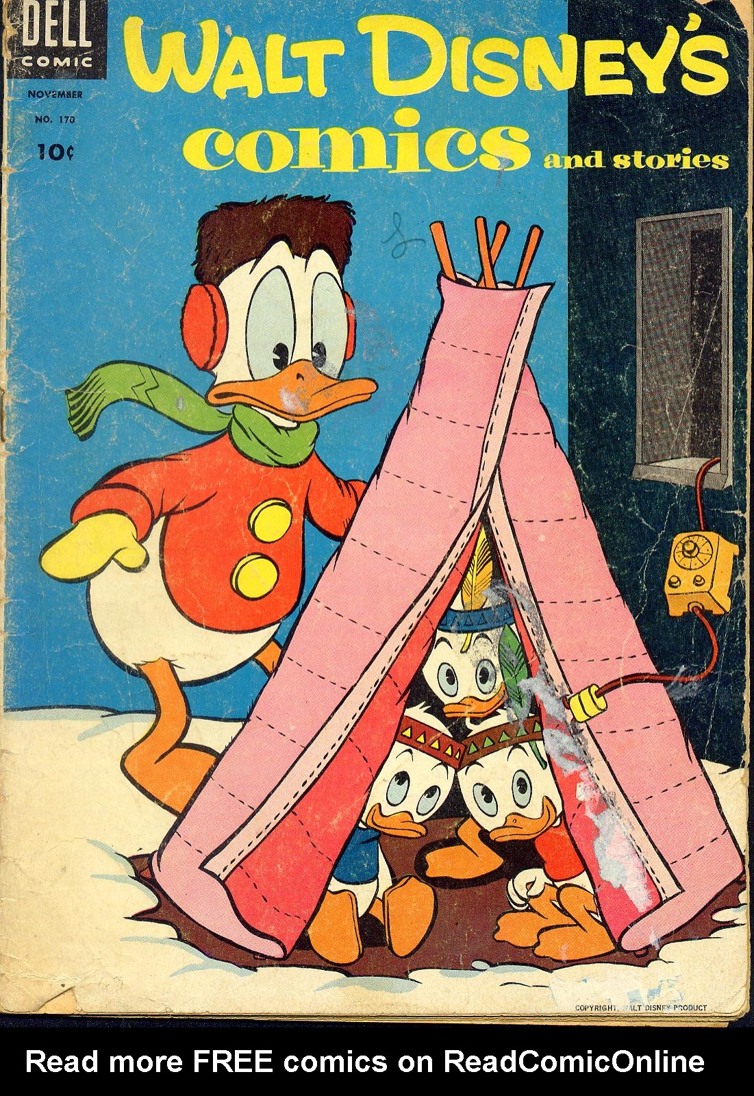 Read online Walt Disney's Comics and Stories comic -  Issue #170 - 1