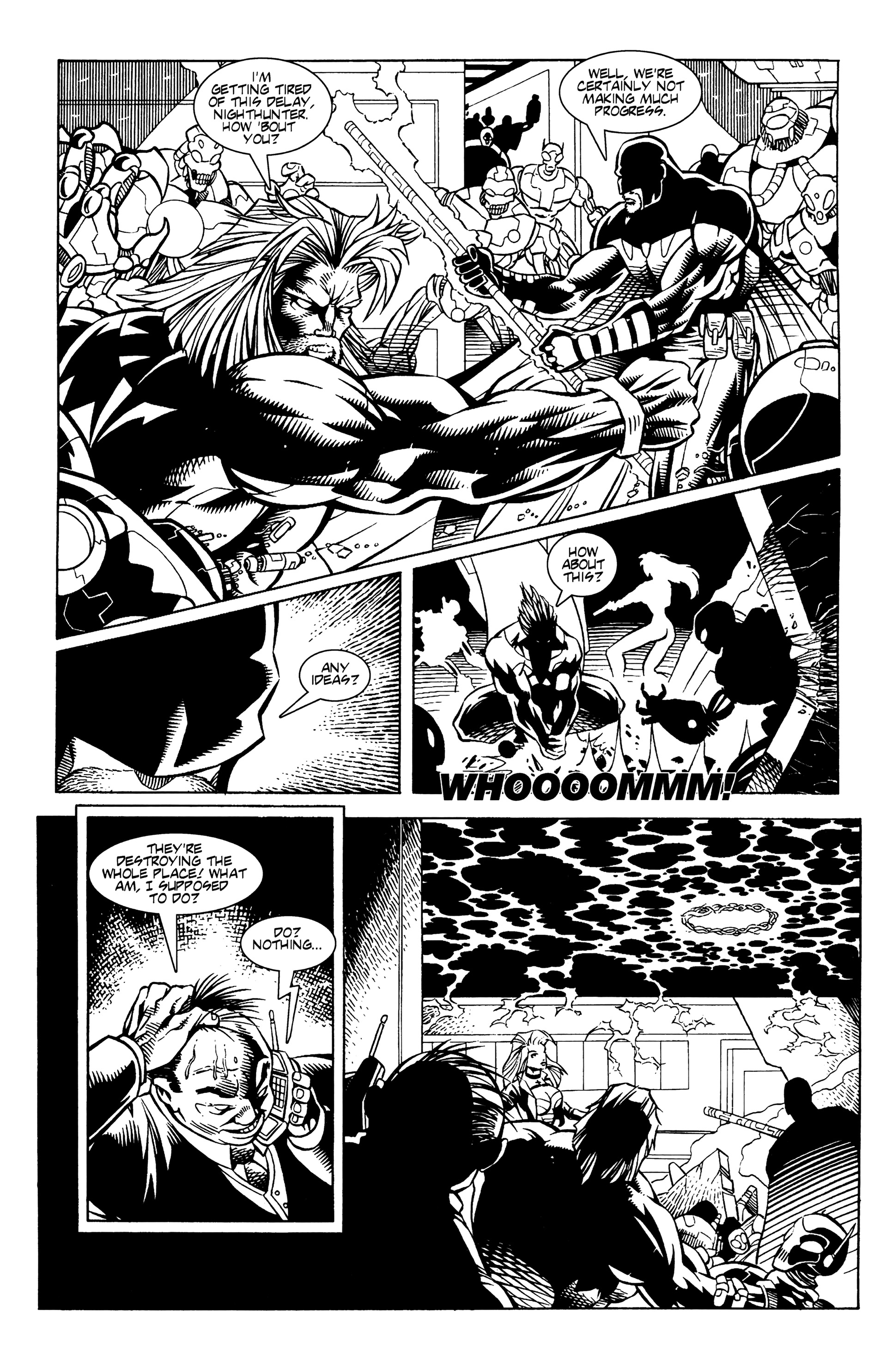 Read online Warrior Nun: Black & White comic -  Issue #9 - 16