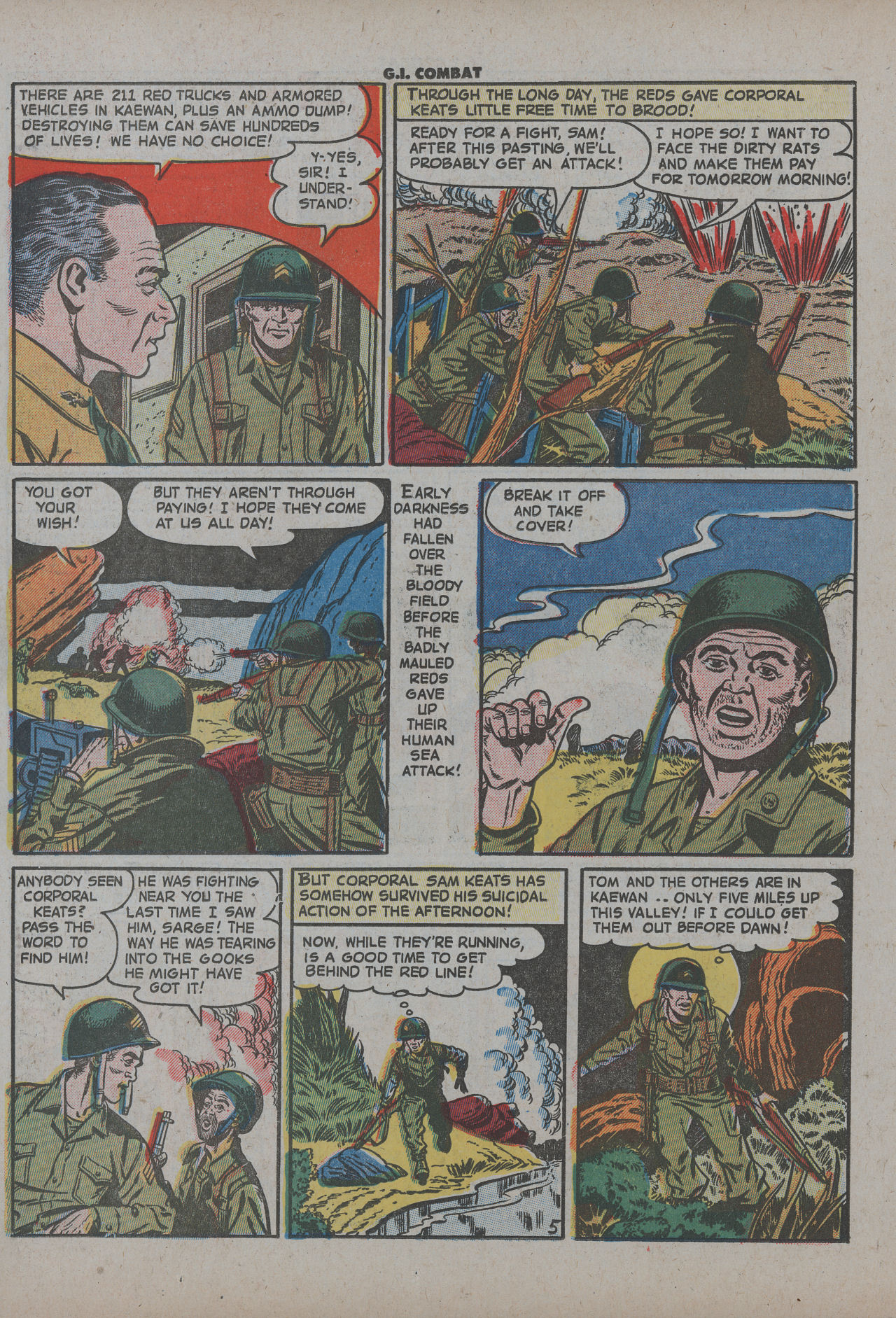 Read online G.I. Combat (1952) comic -  Issue #9 - 22