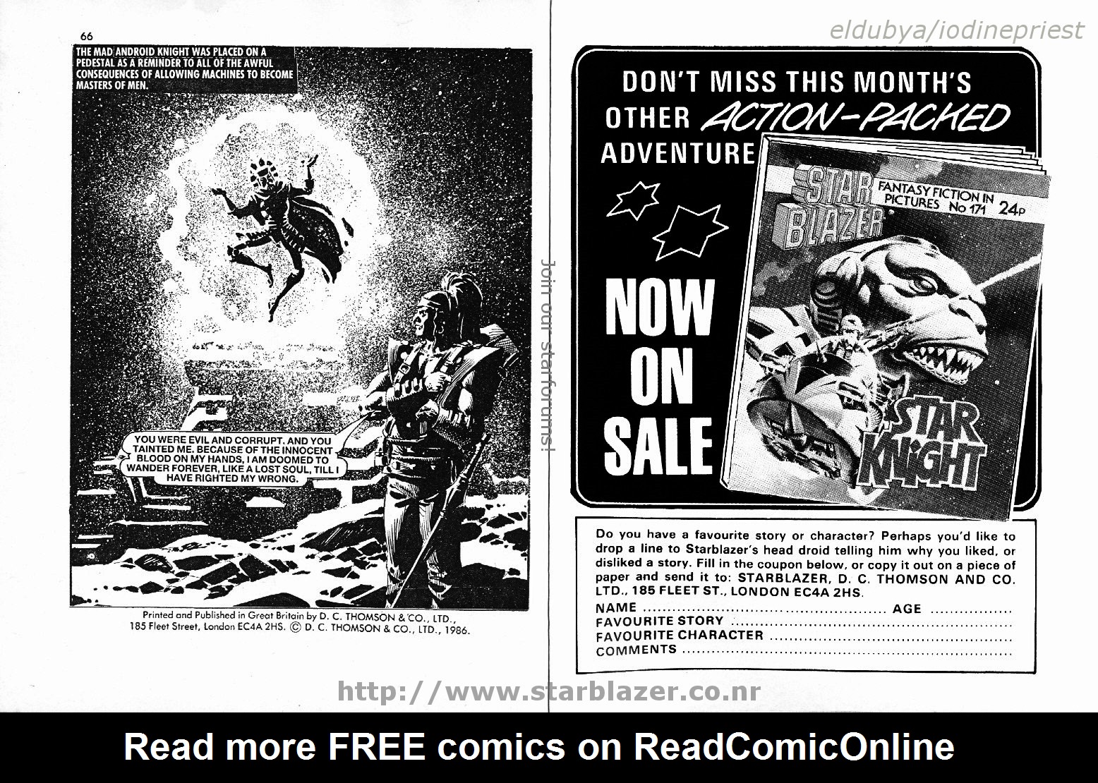 Read online Starblazer comic -  Issue #170 - 35