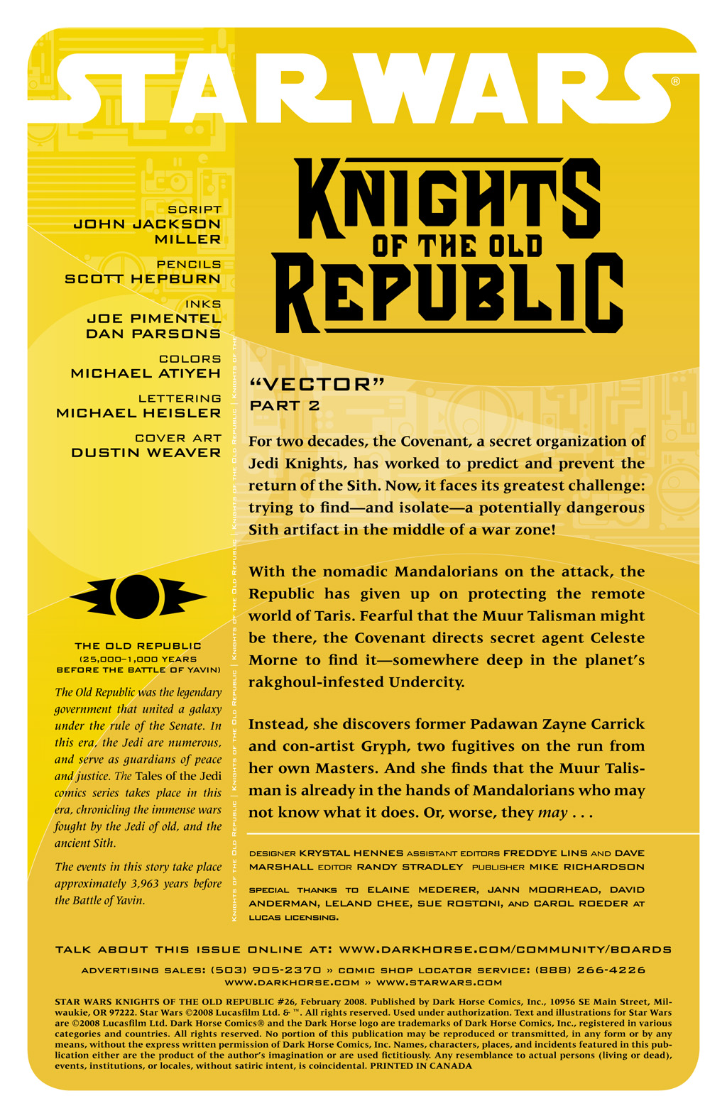 Read online Star Wars: Knights Of The Old Republic comic -  Issue #26 - 2