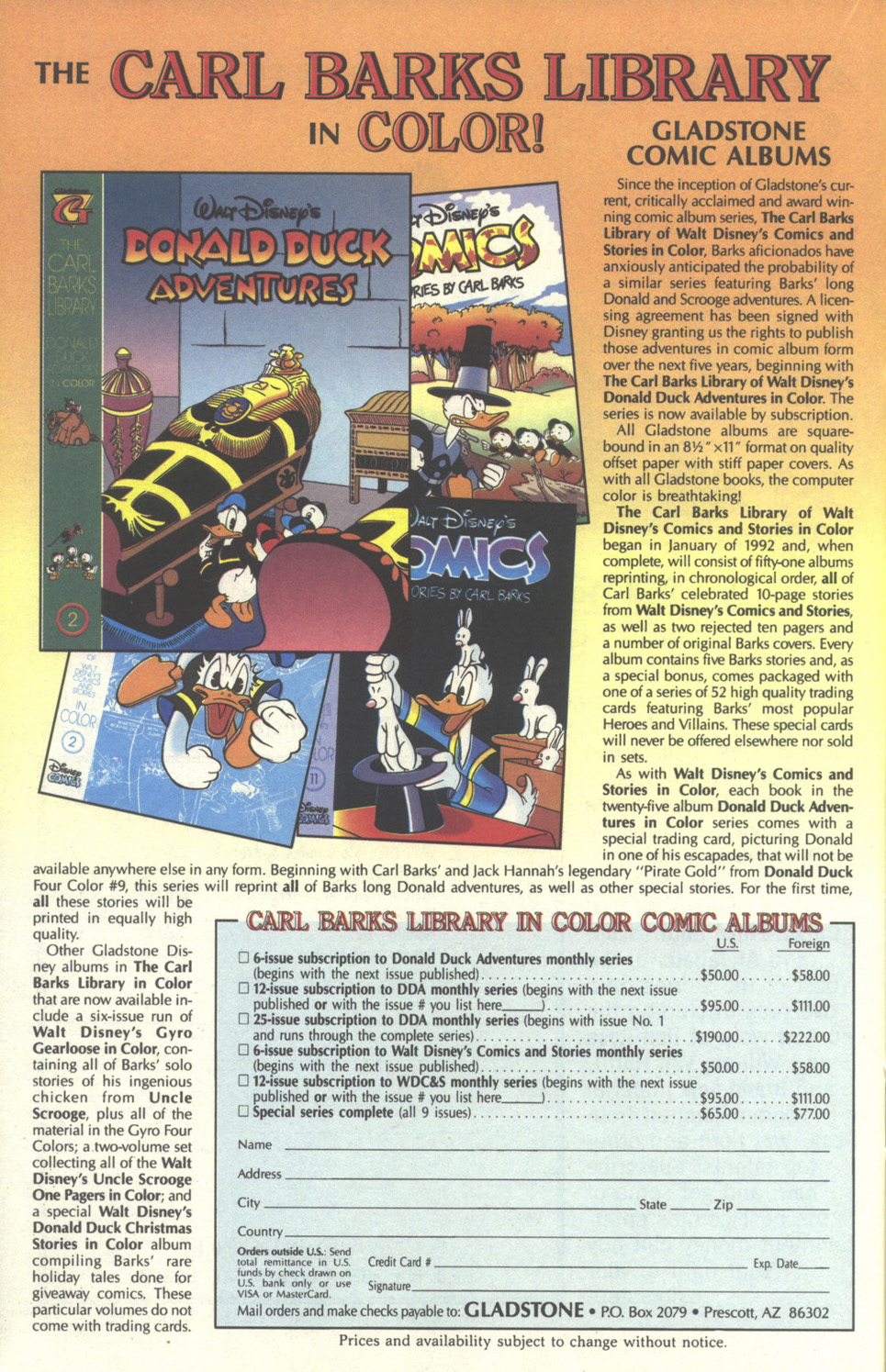 Read online Walt Disney's Donald Duck Adventures (1987) comic -  Issue #26 - 32