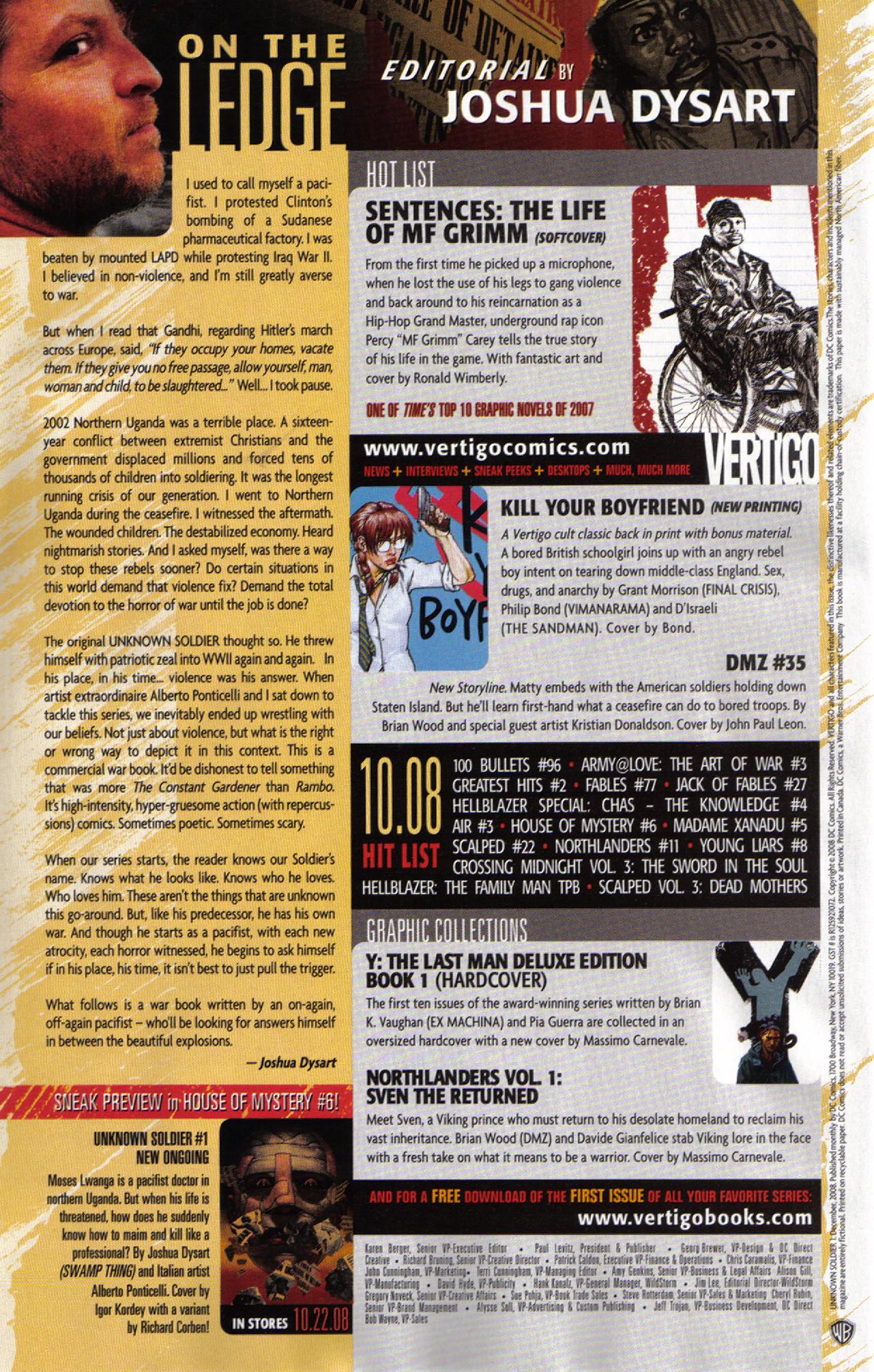 Read online Unknown Soldier (2008) comic -  Issue #1 - 23