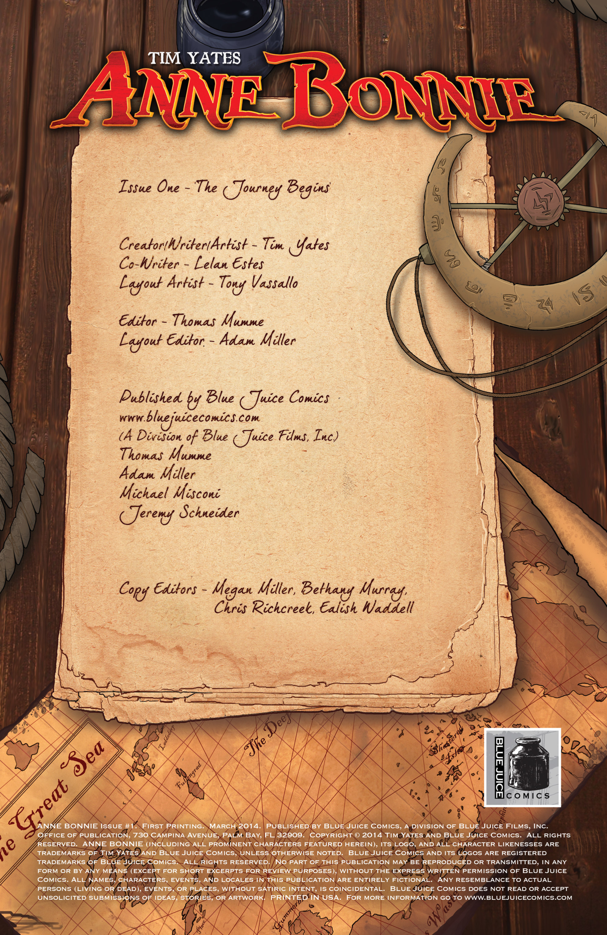 Read online Anne Bonnie comic -  Issue #1 - 2