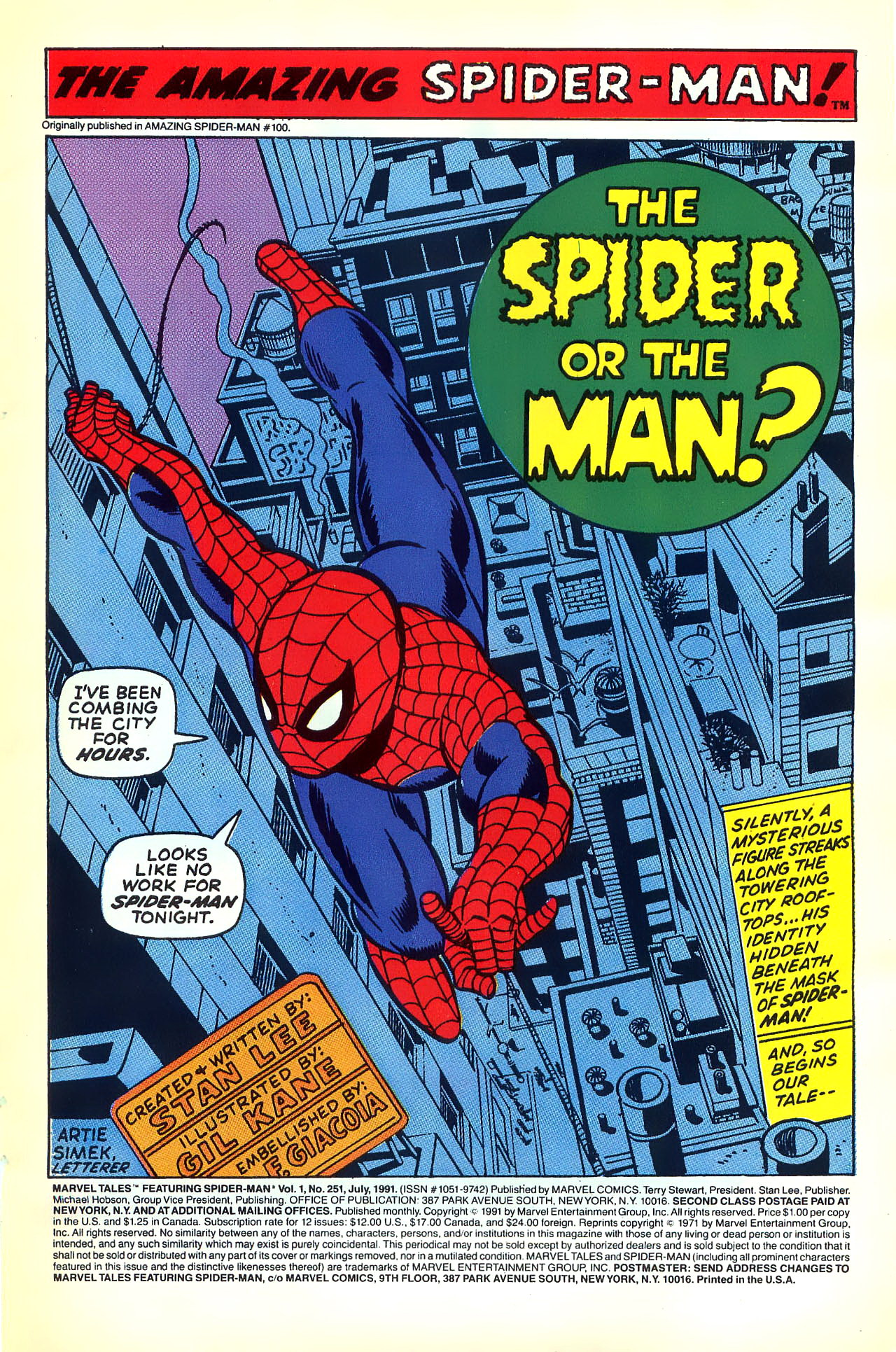 Read online Marvel Tales (1964) comic -  Issue #251 - 4