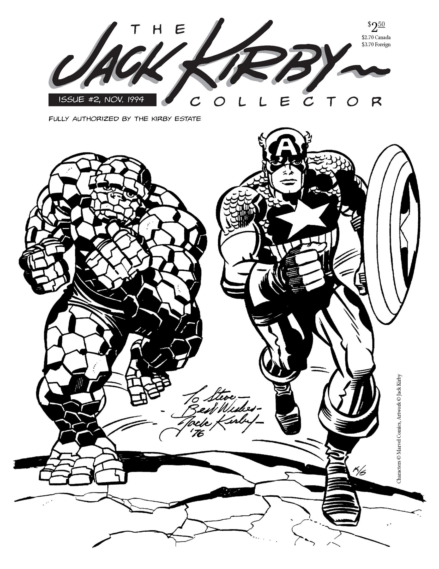 Read online The Jack Kirby Collector comic -  Issue #2 - 1