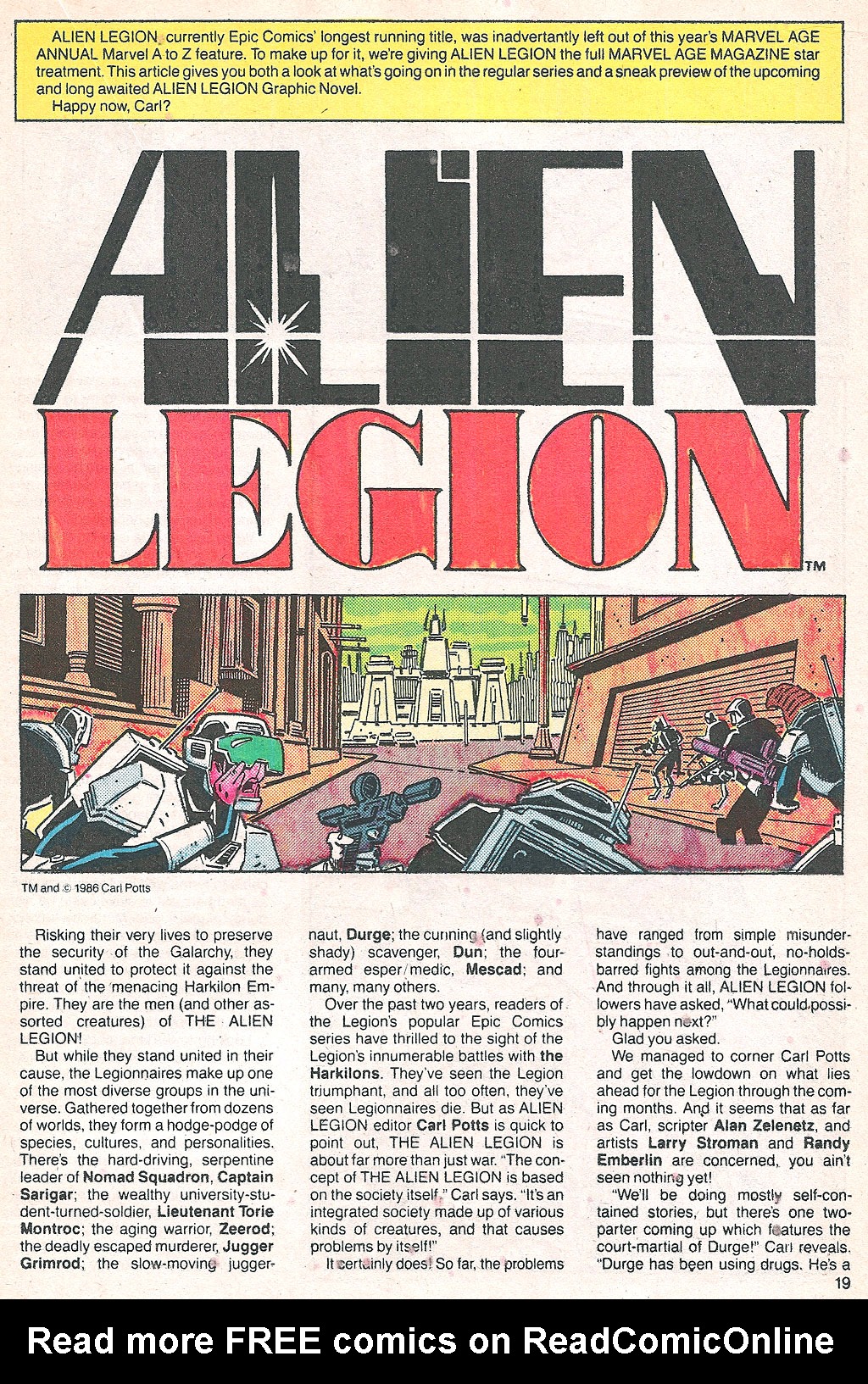 Read online Marvel Age comic -  Issue #48 - 20