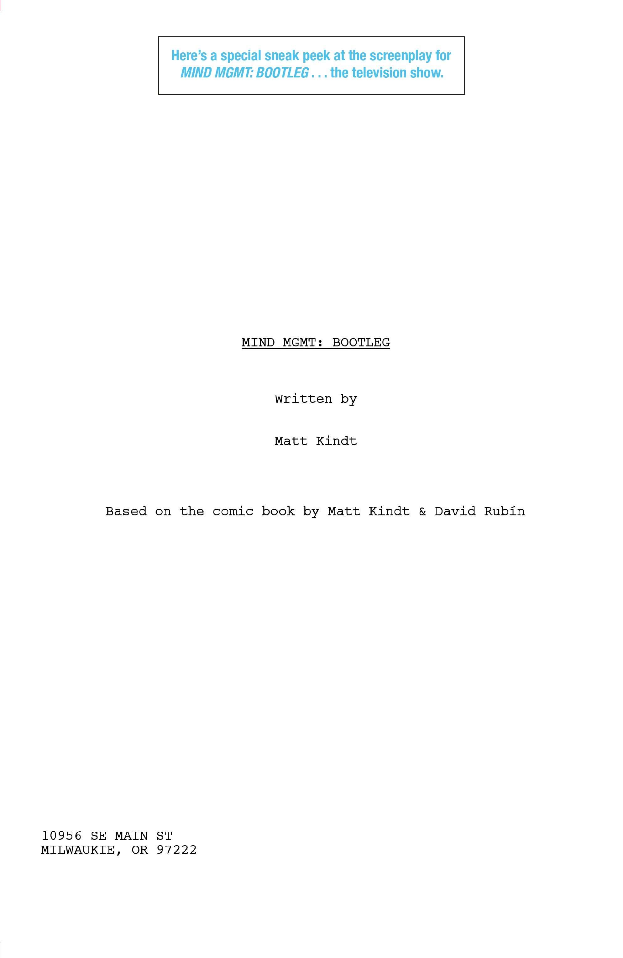 Read online Mind MGMT: Bootleg comic -  Issue #3 - 27