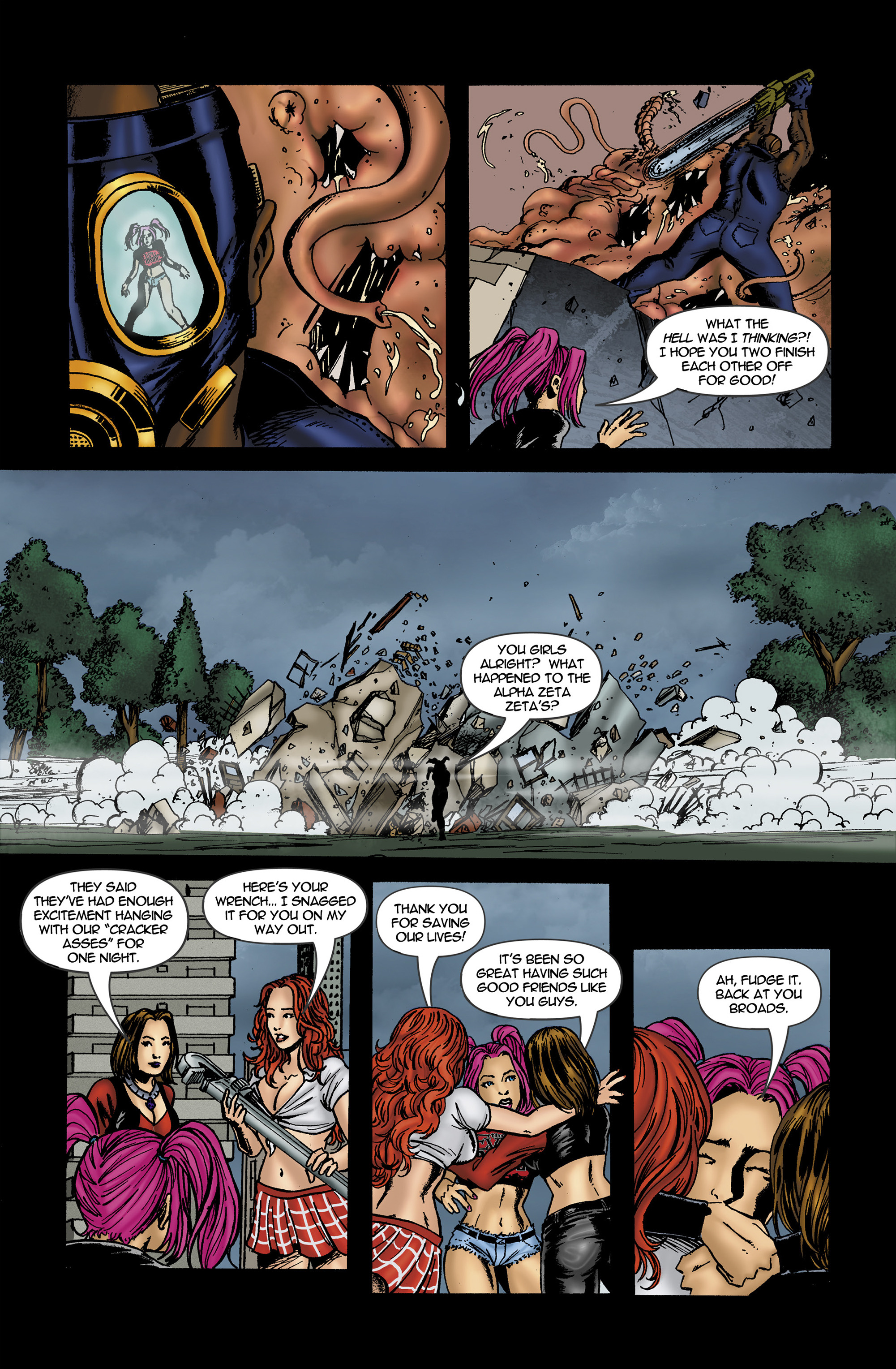 Read online Chaos Campus: Sorority Girls Vs. Zombies comic -  Issue #6 - 22