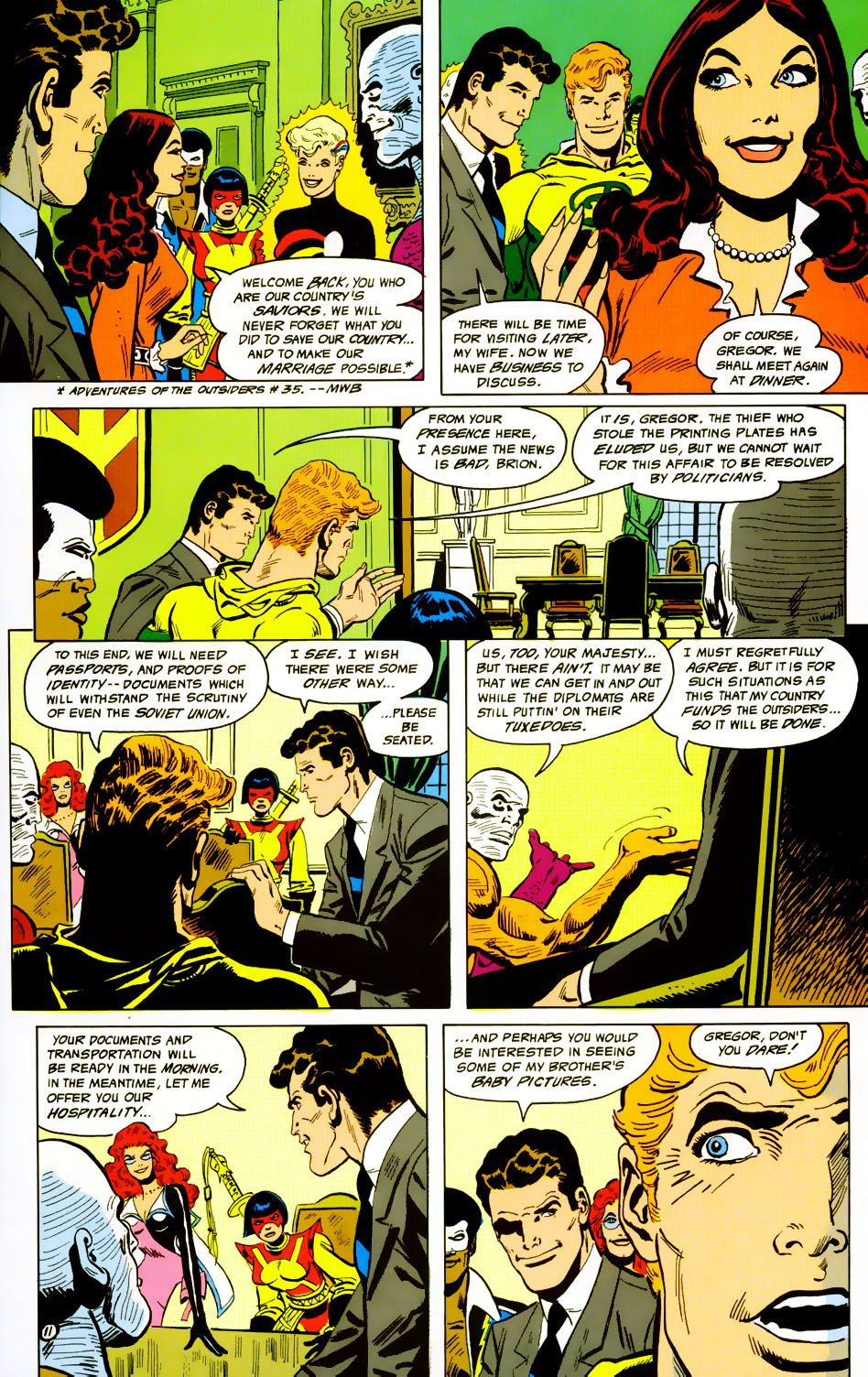 Read online Adventures of the Outsiders comic -  Issue #42 - 12