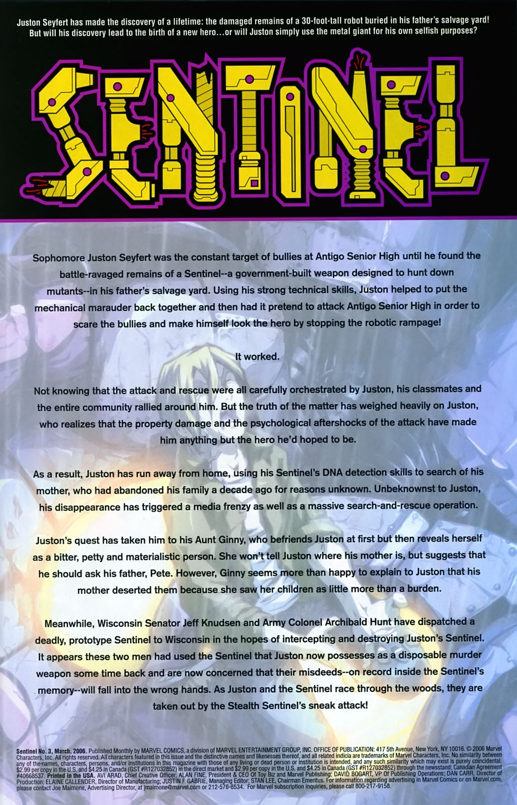 Read online Sentinel (2006) comic -  Issue #3 - 2