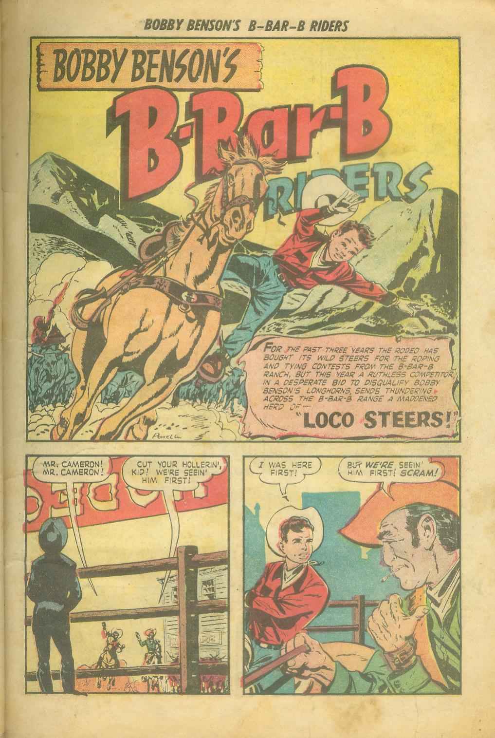 Read online Bobby Benson's B-Bar-B Riders comic -  Issue #8 - 11