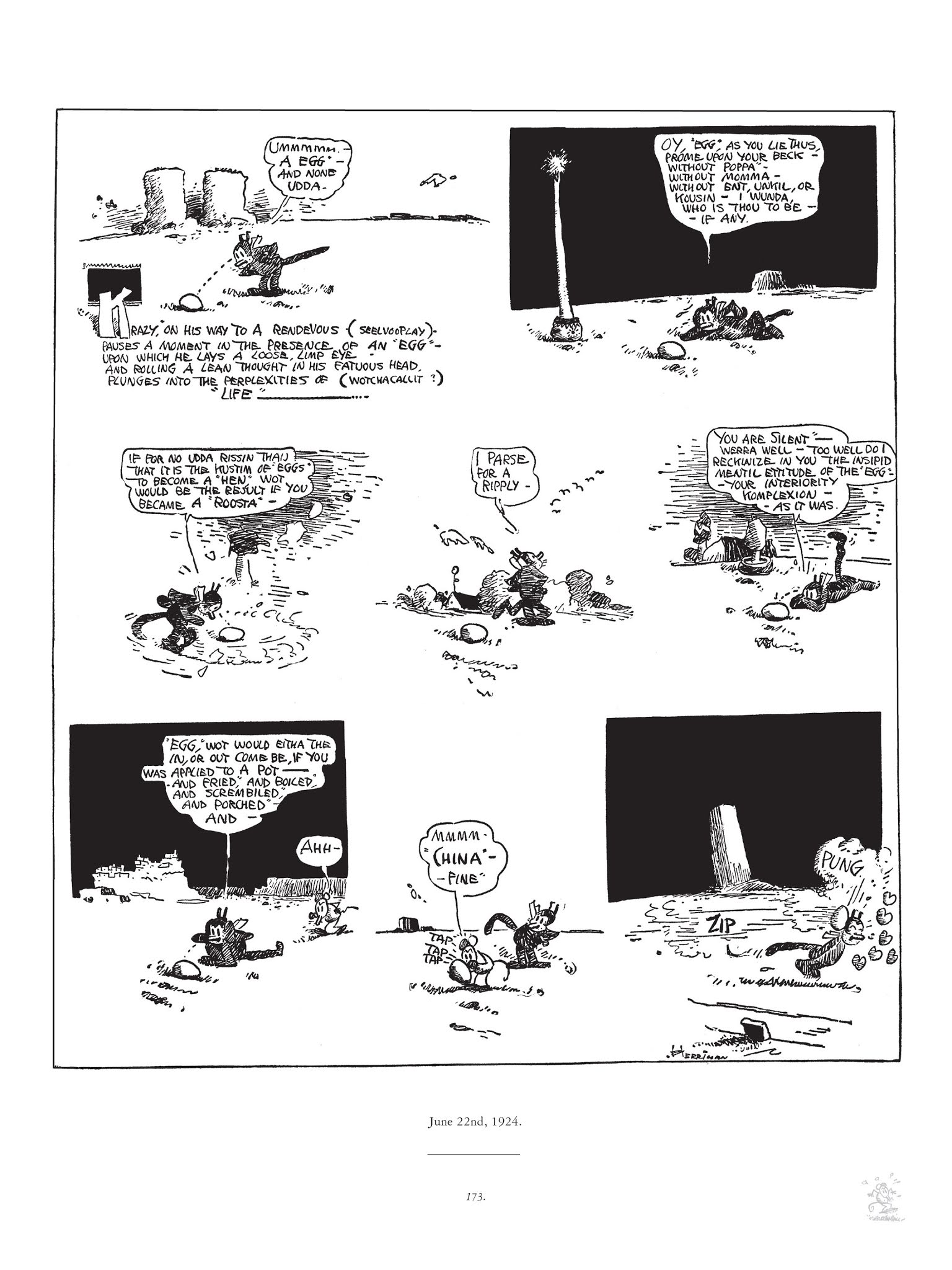Read online Krazy & Ignatz comic -  Issue # TPB 3 - 173