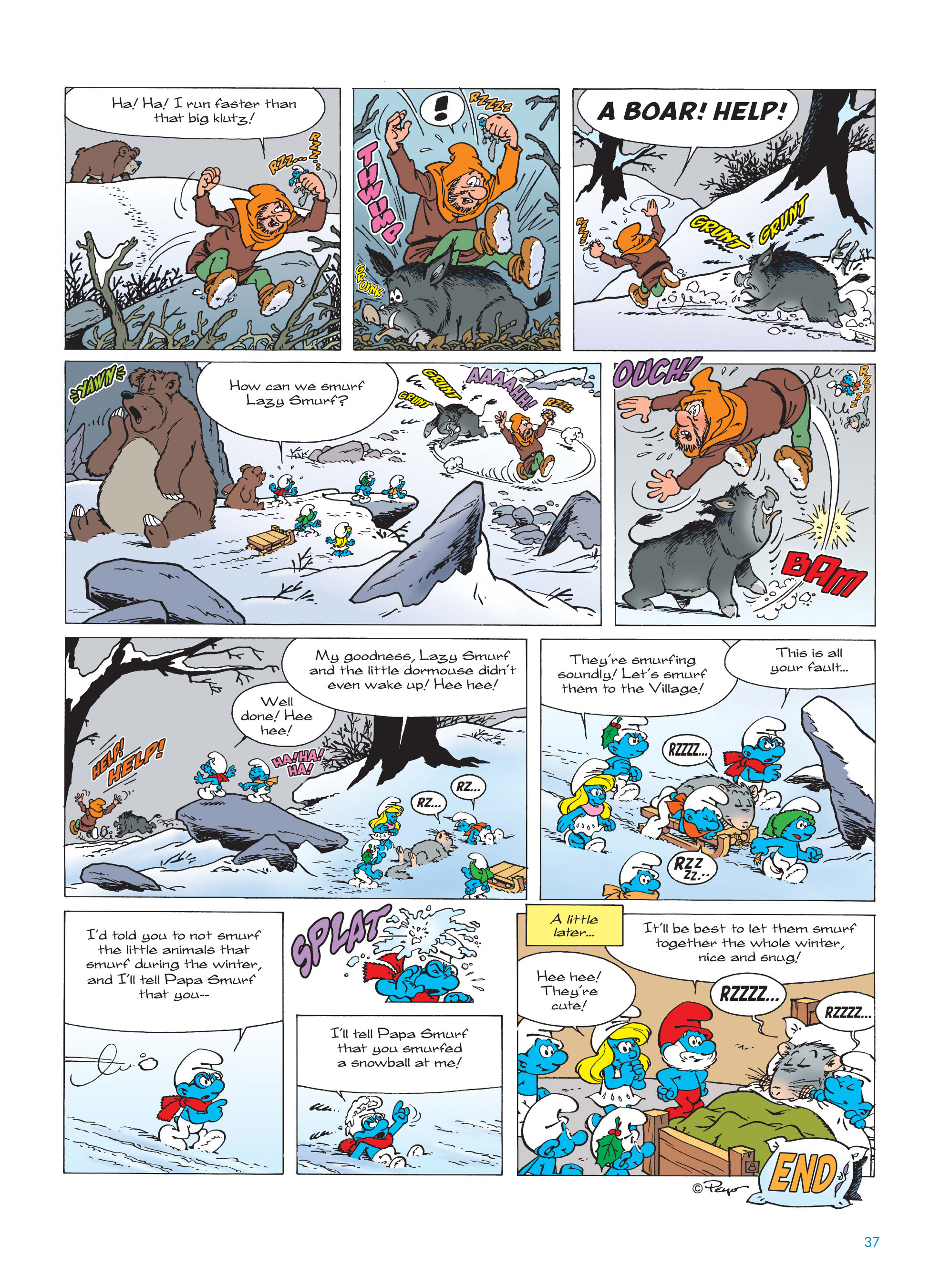 Read online The Smurfs Christmas comic -  Issue # Full - 37