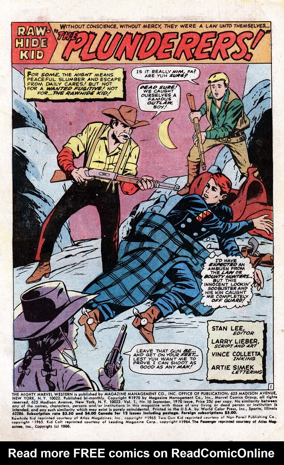 Read online The Mighty Marvel Western comic -  Issue #10 - 2