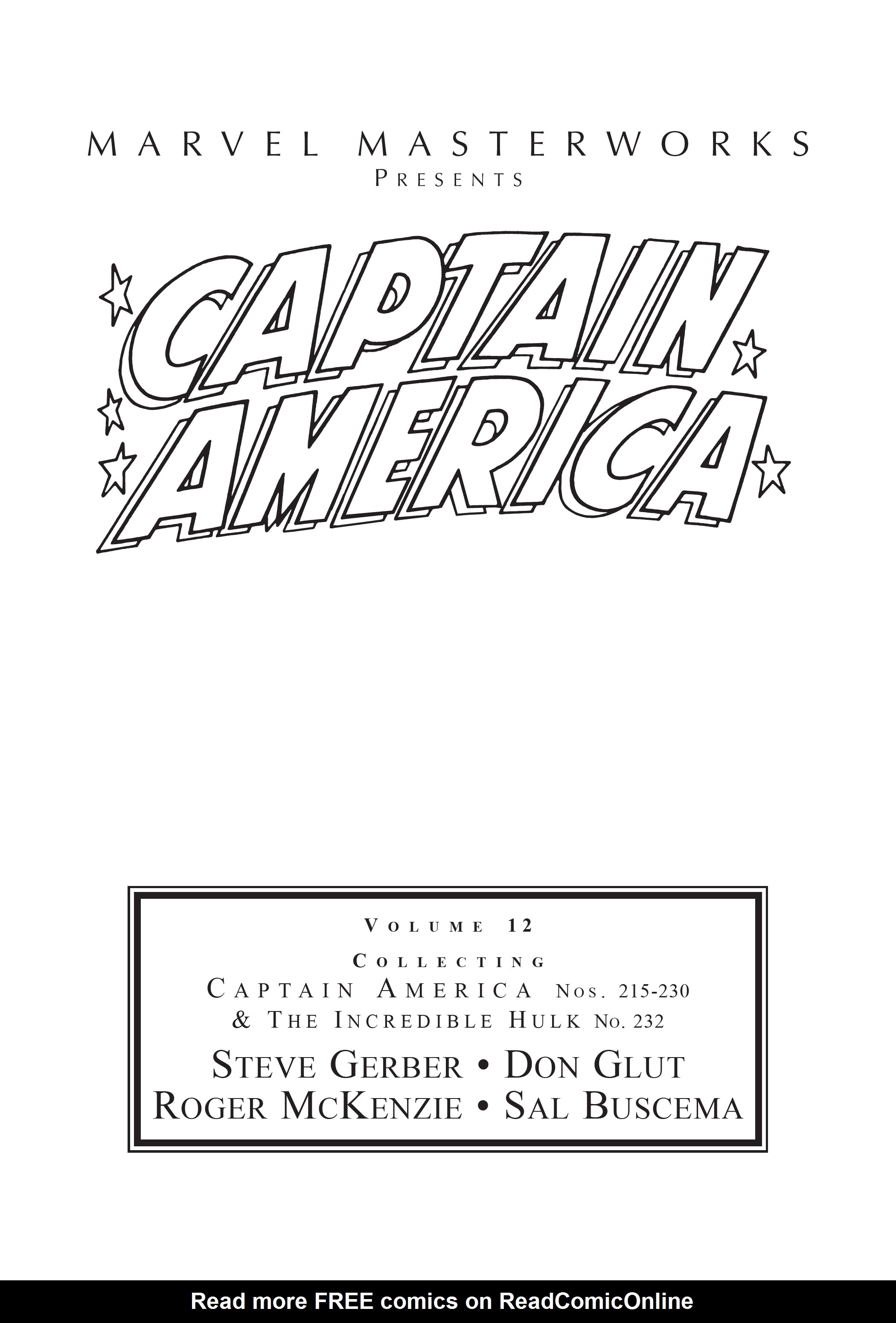 Read online Marvel Masterworks: Captain America comic -  Issue # TPB 12 (Part 1) - 2