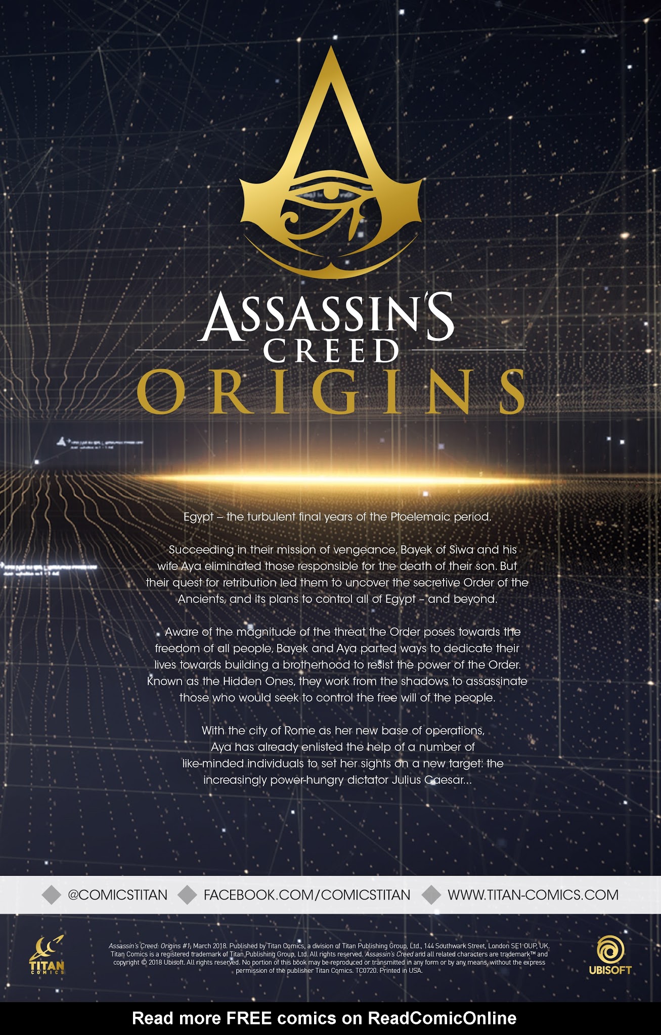 Read online Assassin's Creed: Origins comic -  Issue #1 - 2