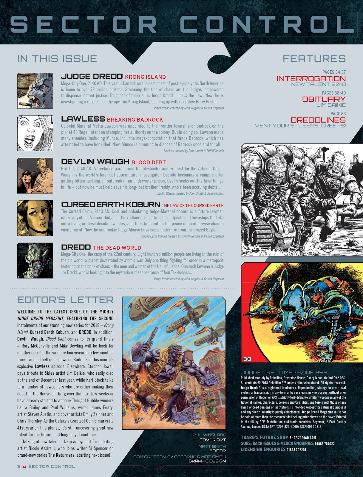 Judge Dredd Megazine (Vol. 5) issue 393 - Page 3
