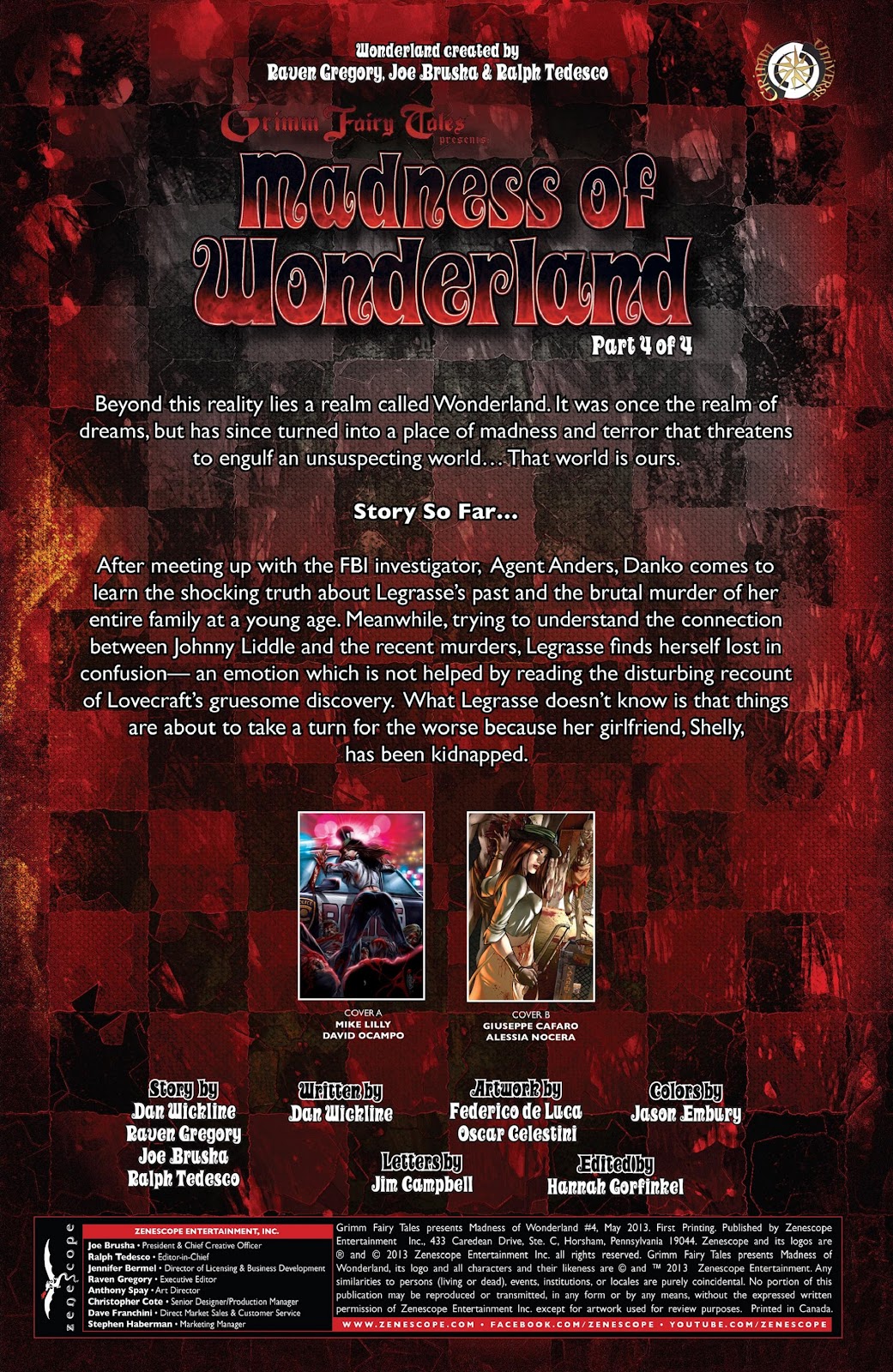 Grimm Fairy Tales presents Madness of Wonderland issue 4 - Page 2