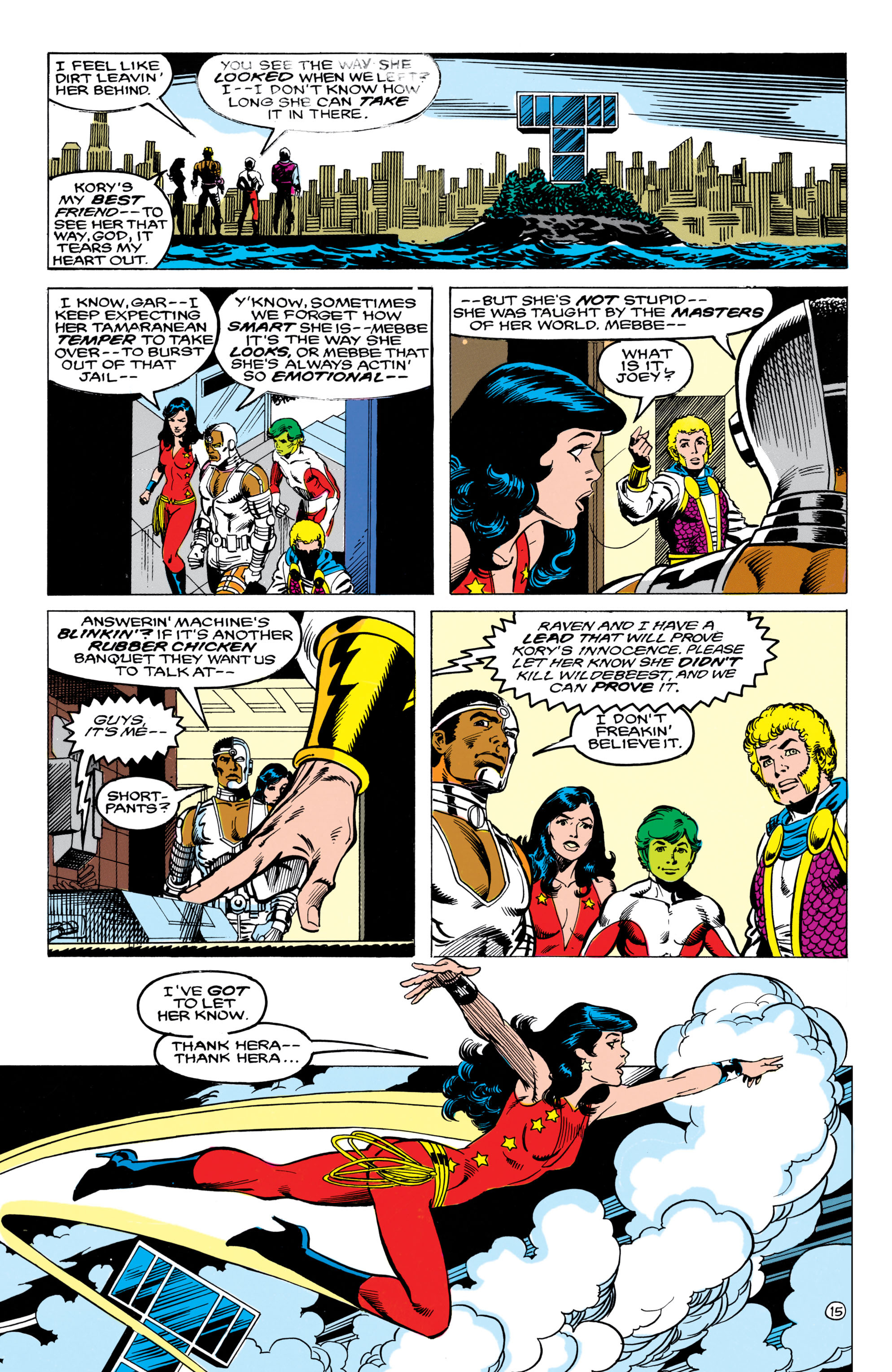 Read online The New Teen Titans (1984) comic -  Issue #37 - 16