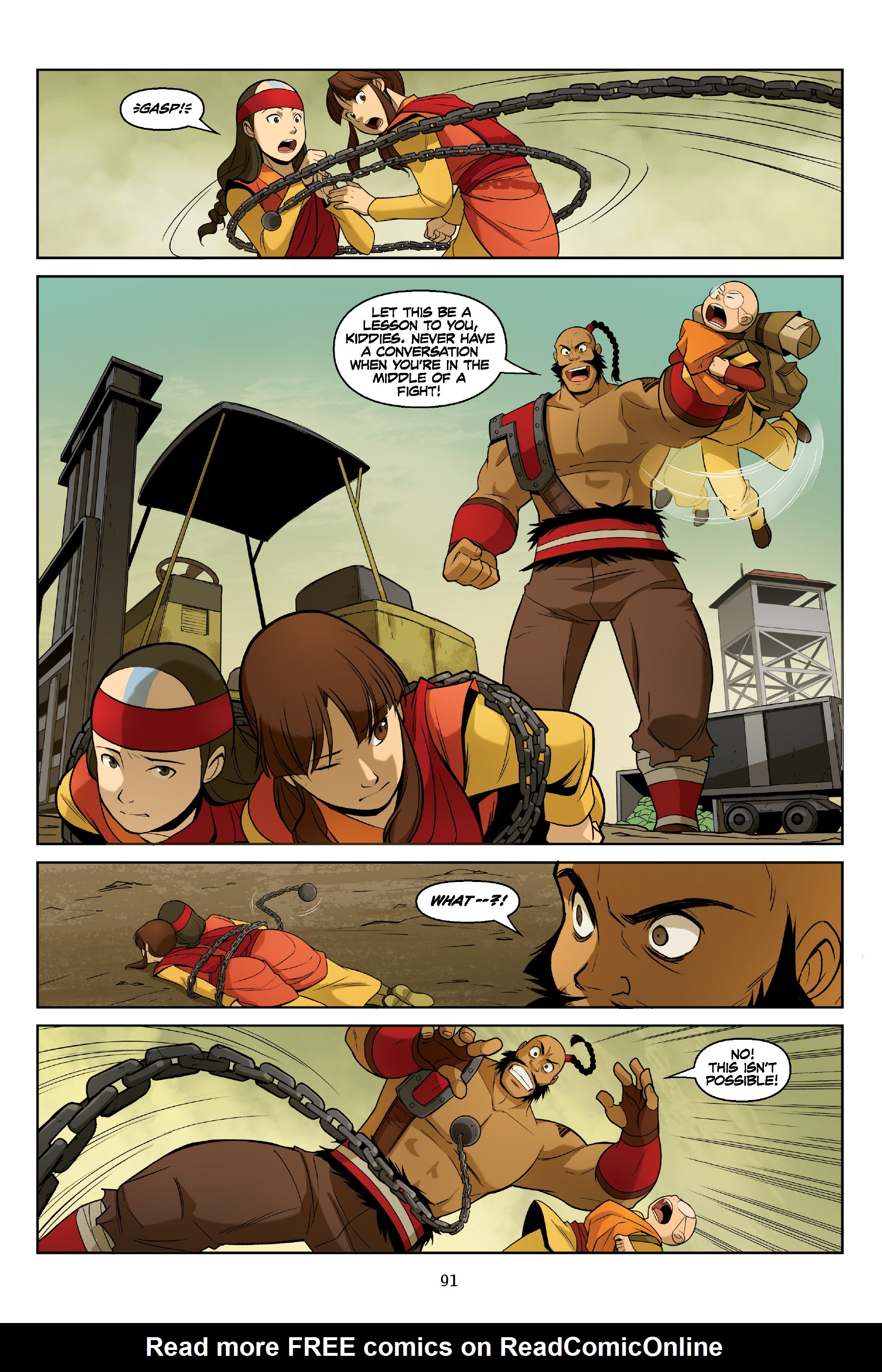 Read online Nickelodeon Avatar: The Last Airbender - The Rift comic -  Issue # _Omnibus (Part 1) - 91