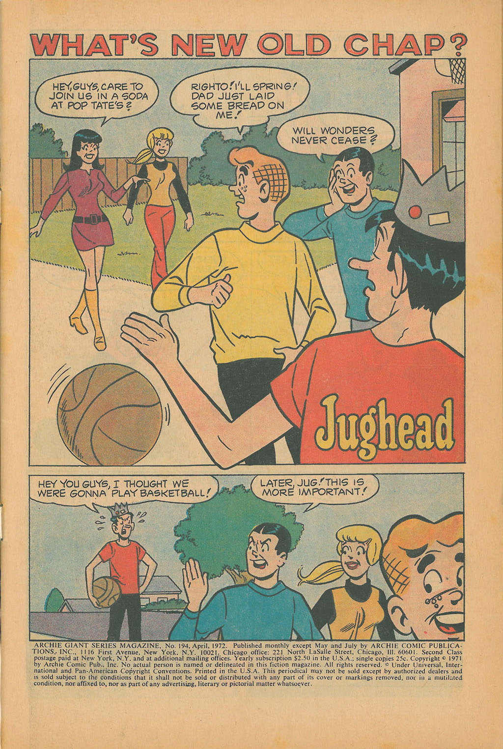 Read online Archie Giant Series Magazine comic -  Issue #194 - 3