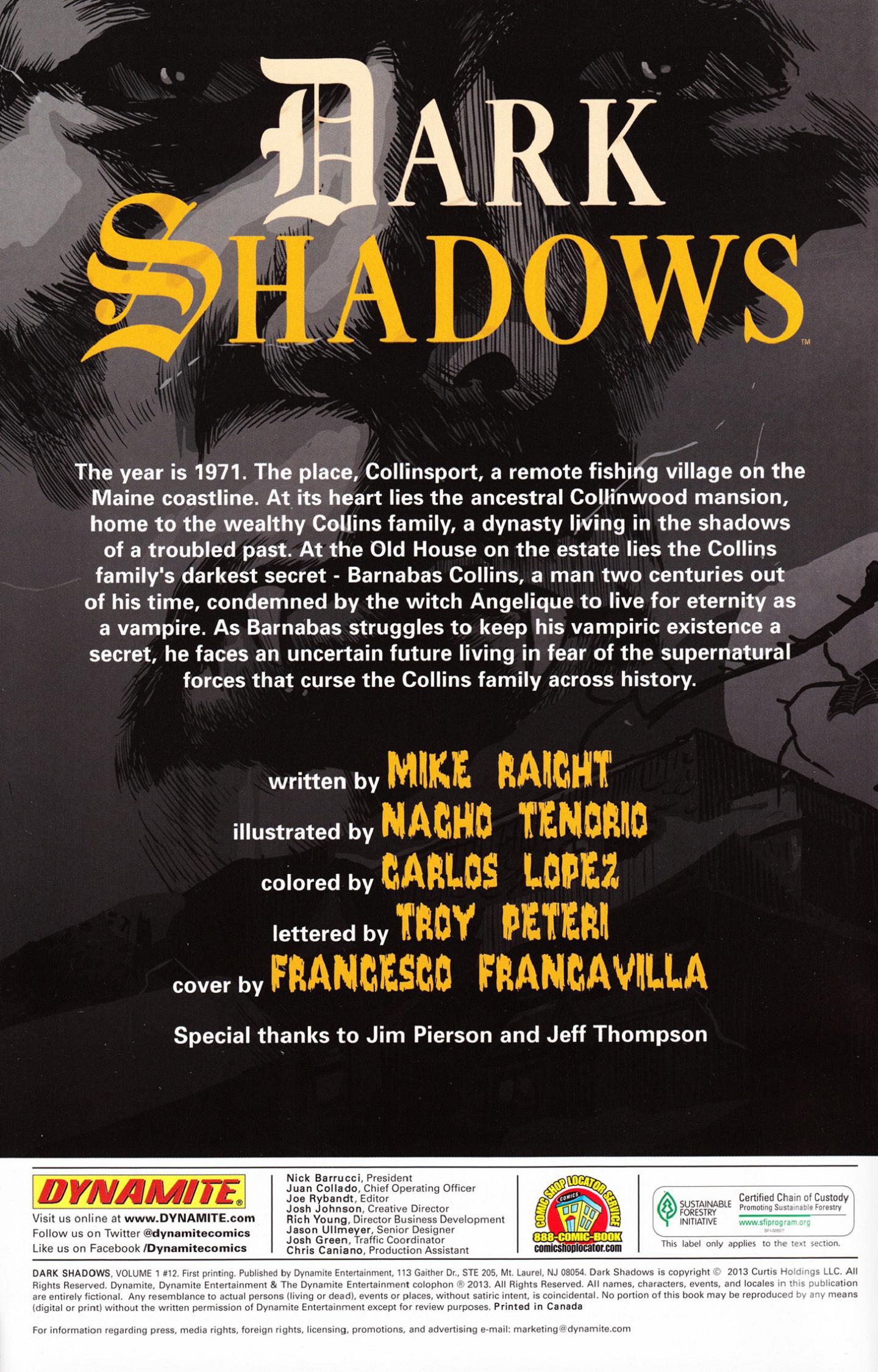 Read online Dark Shadows comic -  Issue #12 - 2