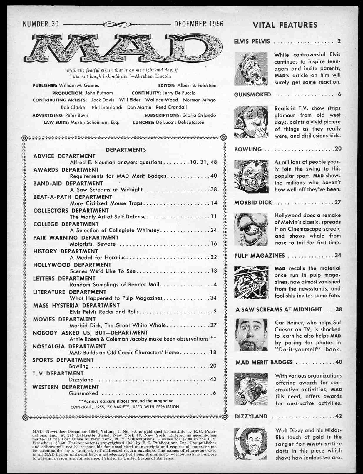 Read online MAD comic -  Issue #30 - 3