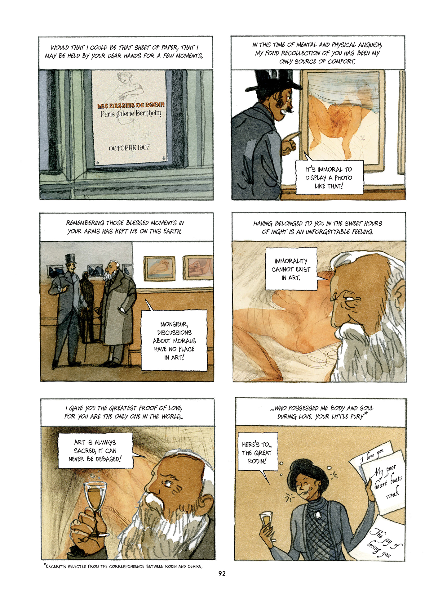 Read online Rodin: Fugit Amor, An Intimate Portrait comic -  Issue # TPB - 93