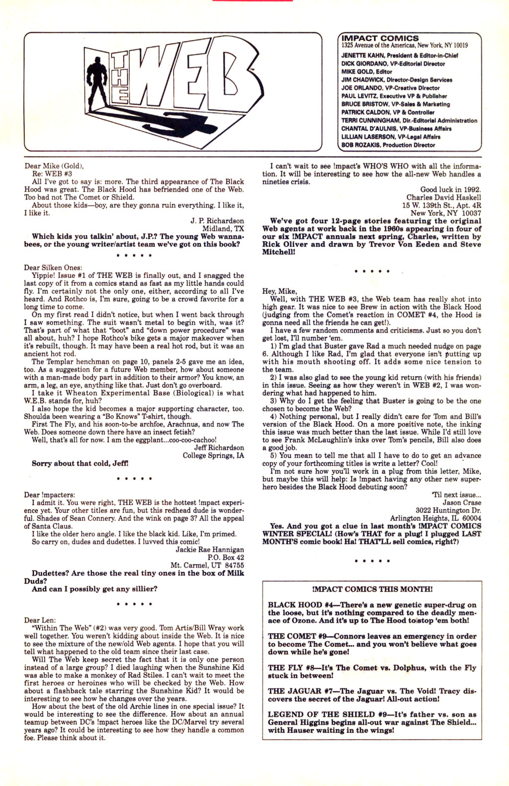Read online The Web (1991) comic -  Issue #7 - 24