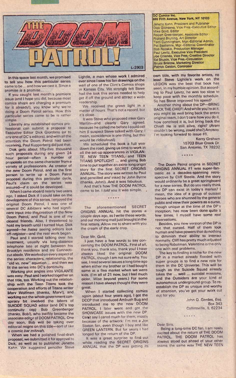 Read online Doom Patrol (1987) comic -  Issue #2 - 24