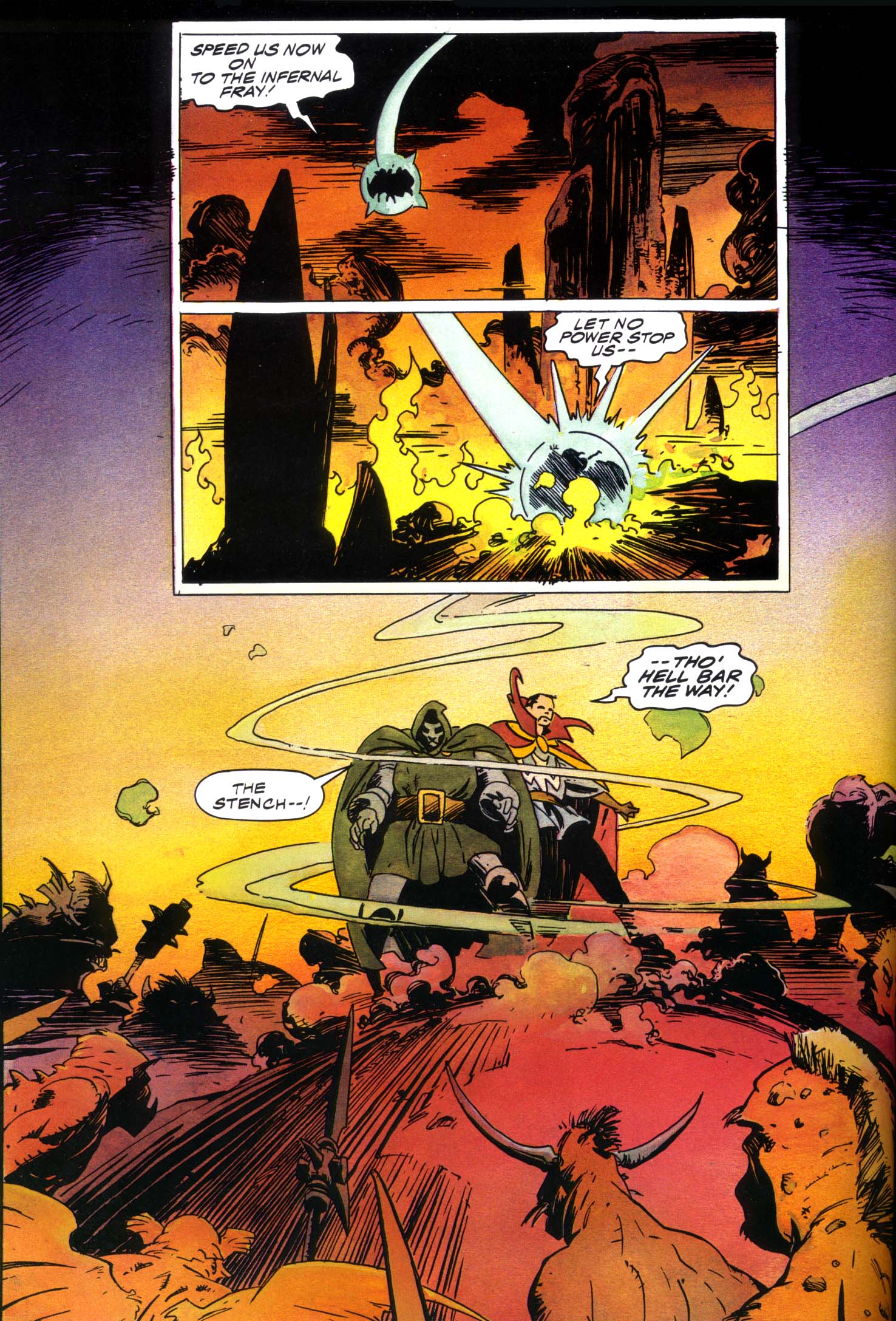 Read online Marvel Graphic Novel comic -  Issue #49 - Doctor Strange & Doctor Doom - Triumph & Torment - 45
