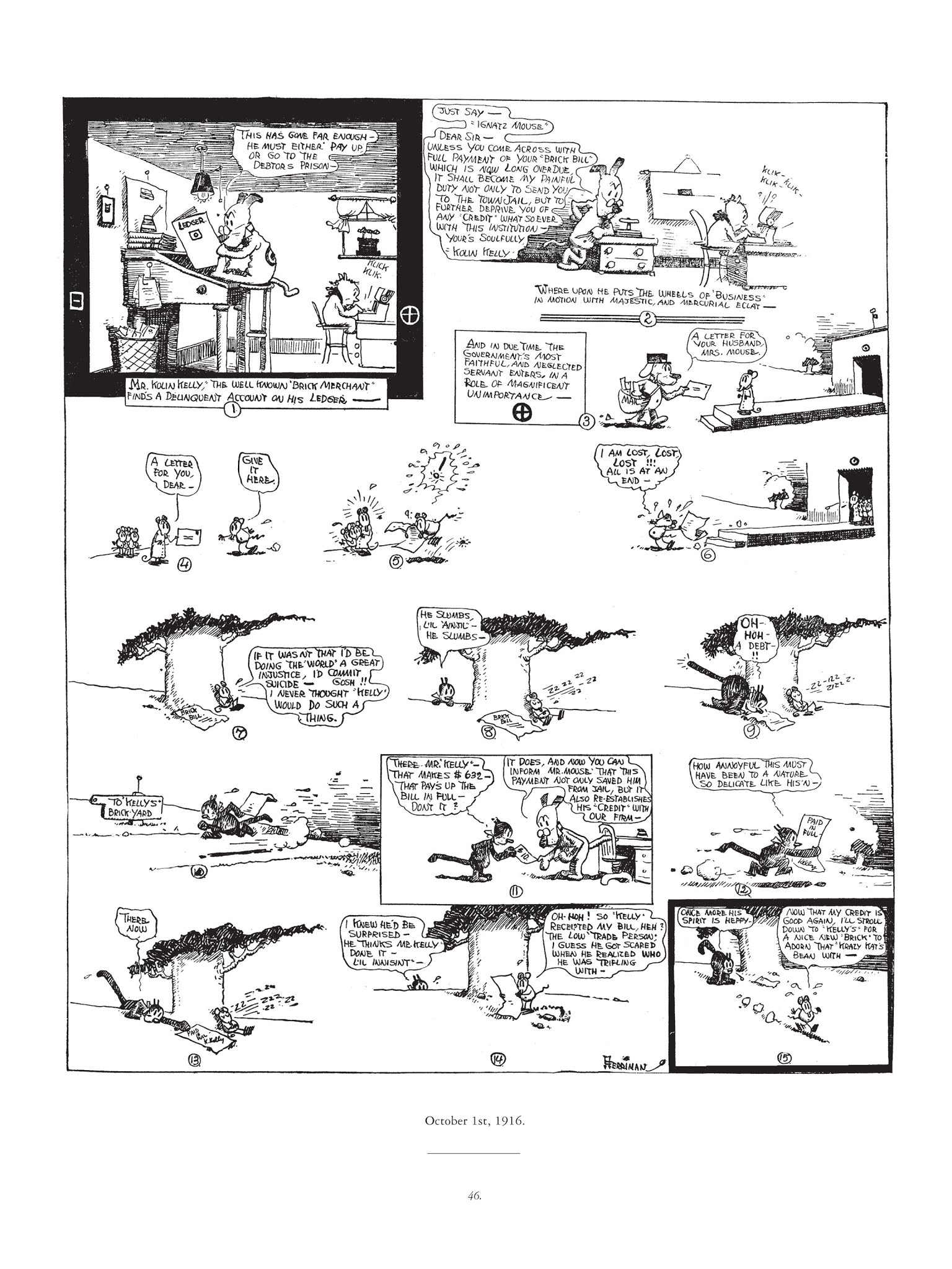 Read online Krazy & Ignatz comic -  Issue # TPB 1 - 46