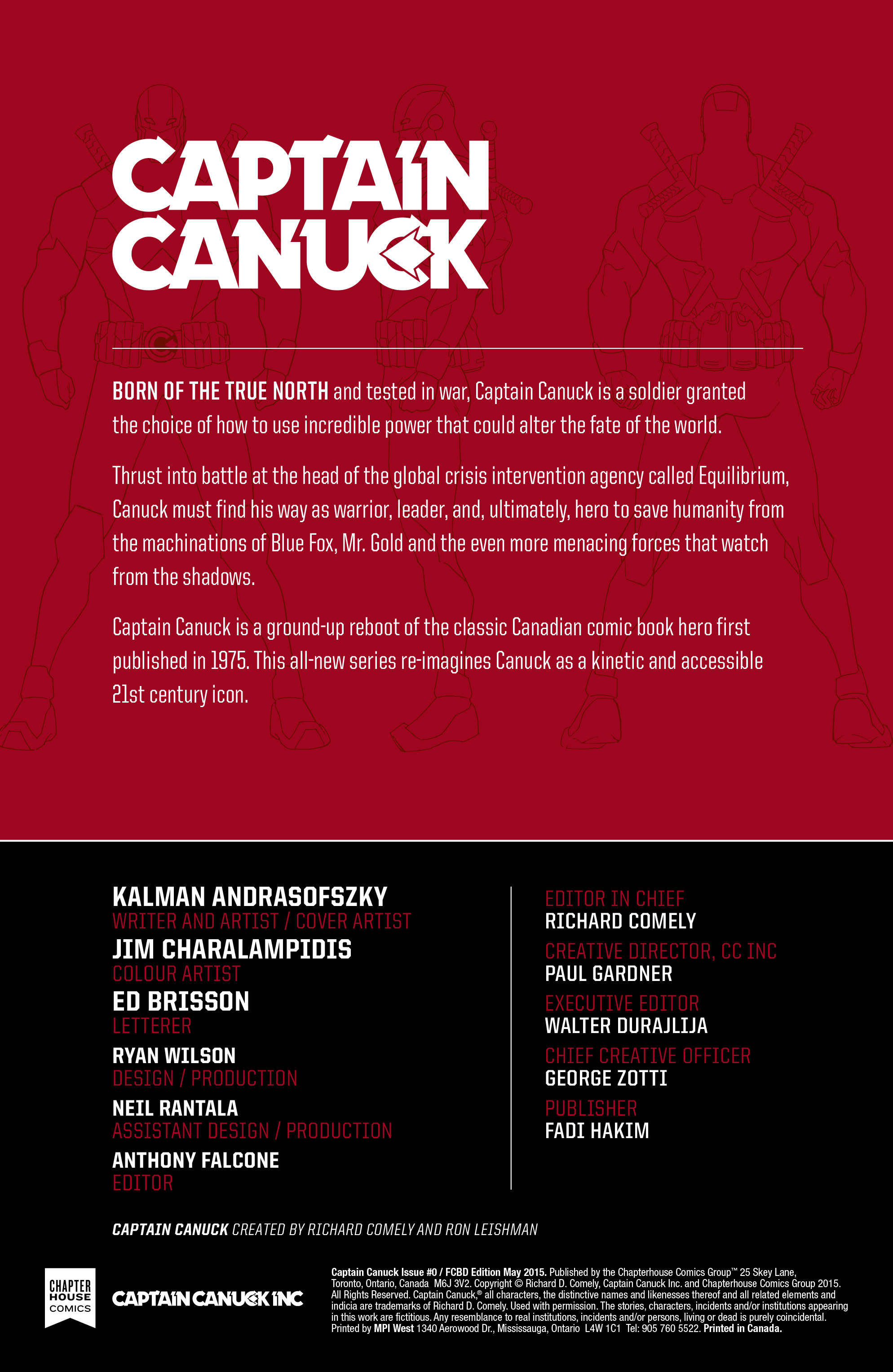 Read online Free Comic Book Day 2015 comic -  Issue # Captain Canuck - 2