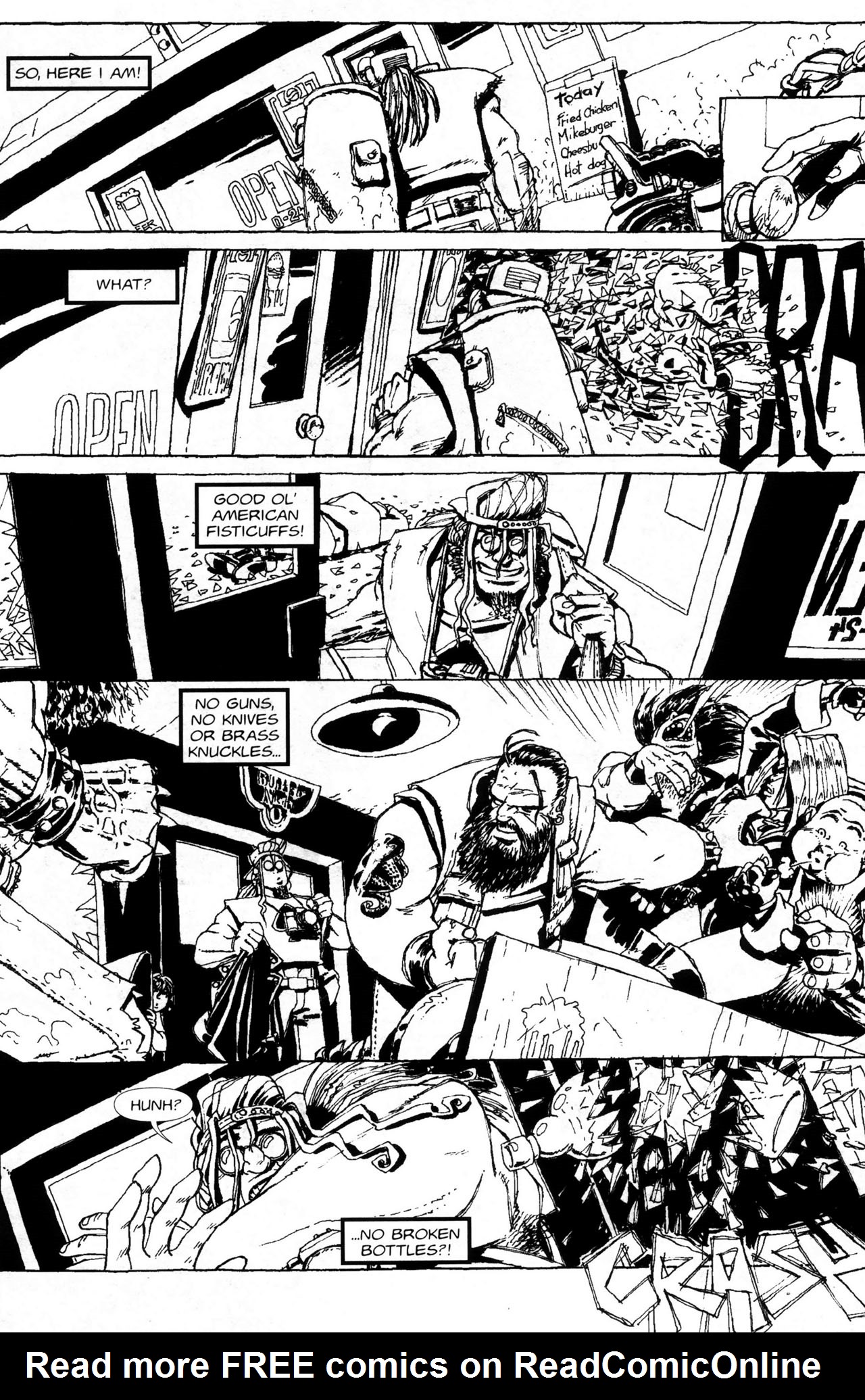 Read online Warrior Nun: Black & White comic -  Issue #6 - 23