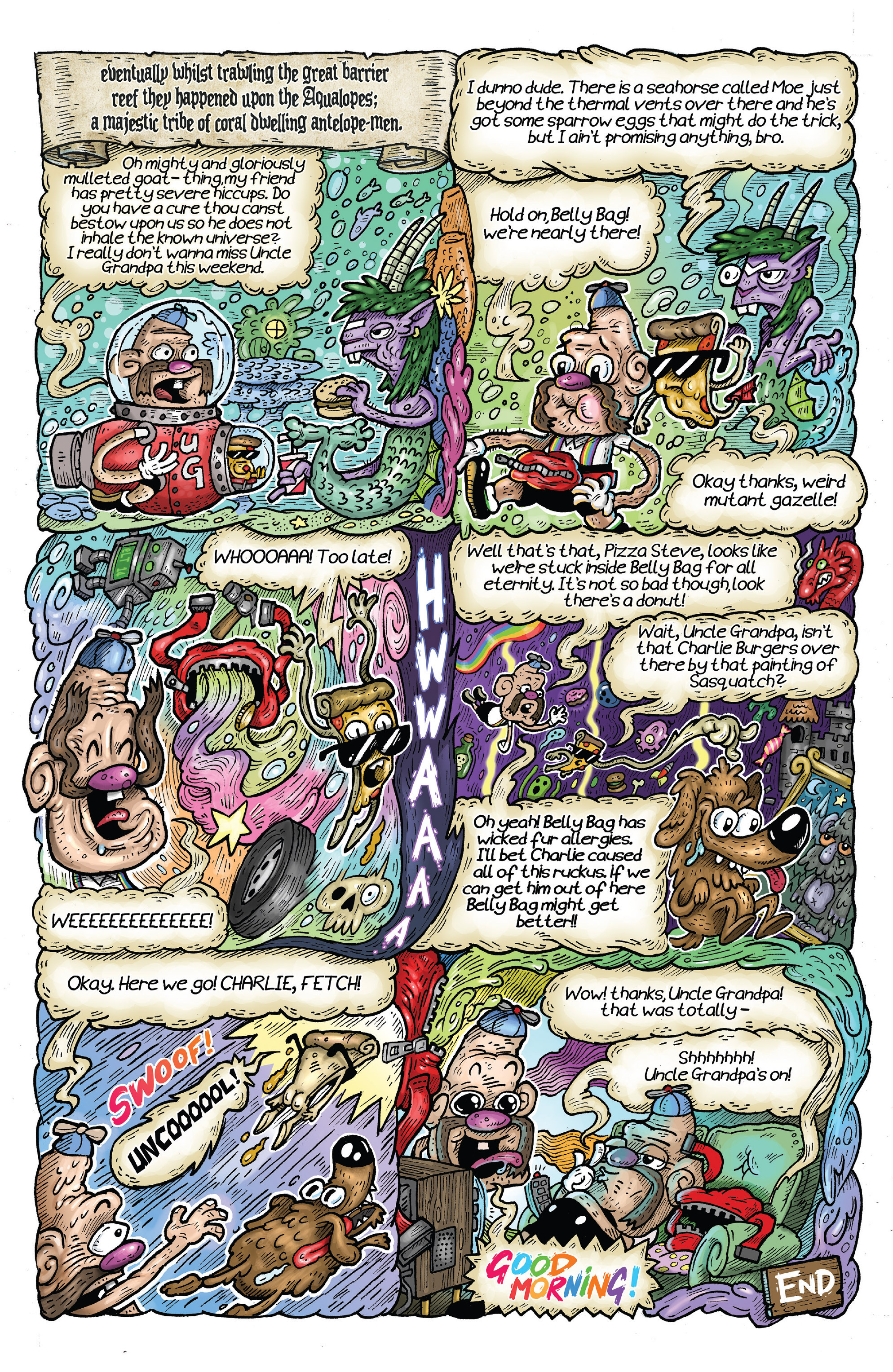 Read online Uncle Grandpa: Pizza Steve Special comic -  Issue # Full - 30