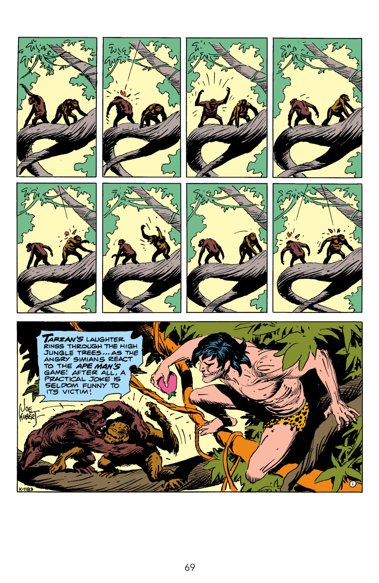 Read online Edgar Rice Burroughs' Tarzan The Joe Kubert Years comic -  Issue # TPB 3 (Part 1) - 70