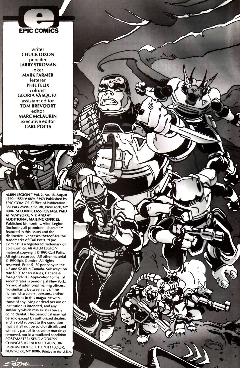 Read online Alien Legion (1987) comic -  Issue #18 - 2