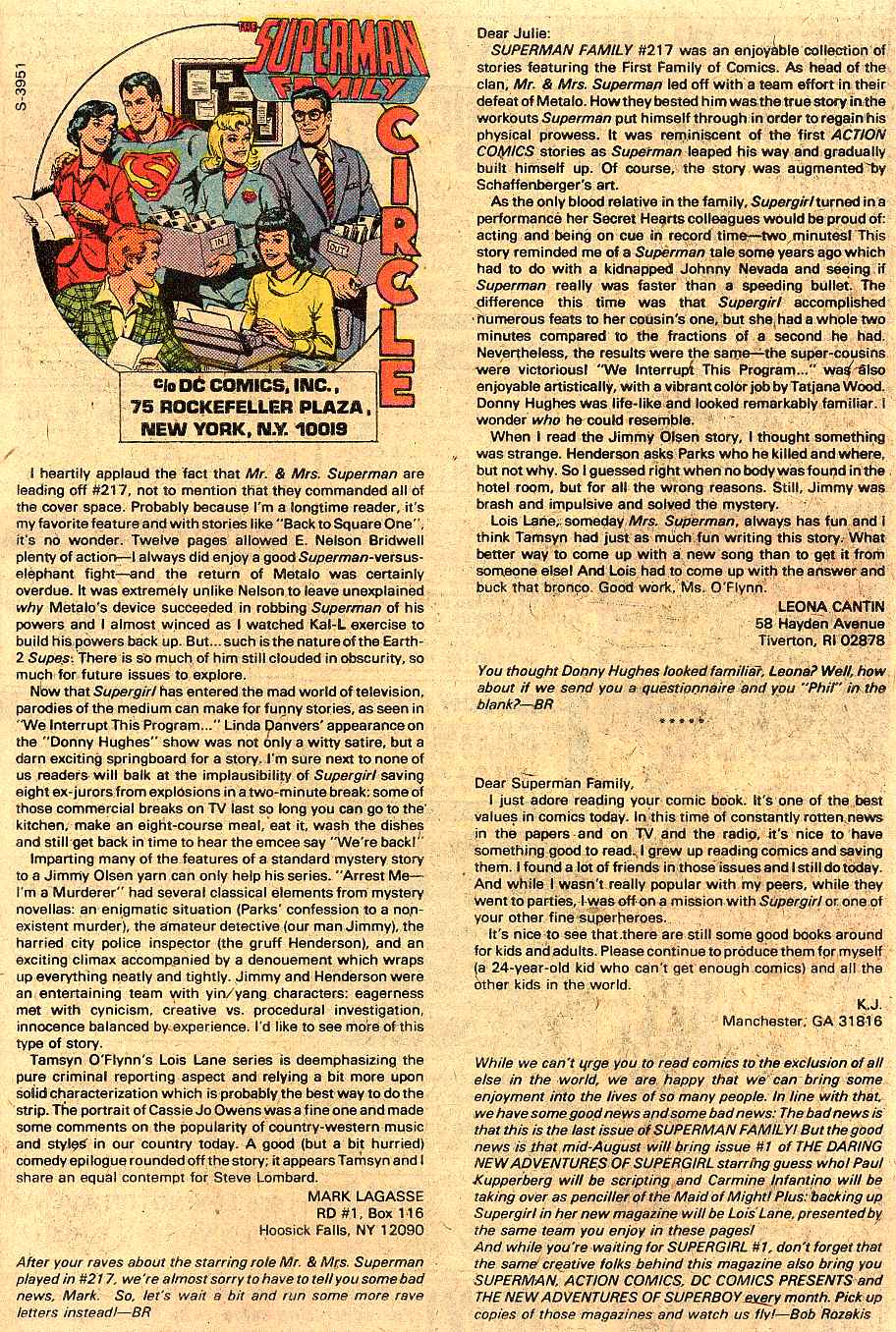 Read online The Superman Family comic -  Issue #222 - 34