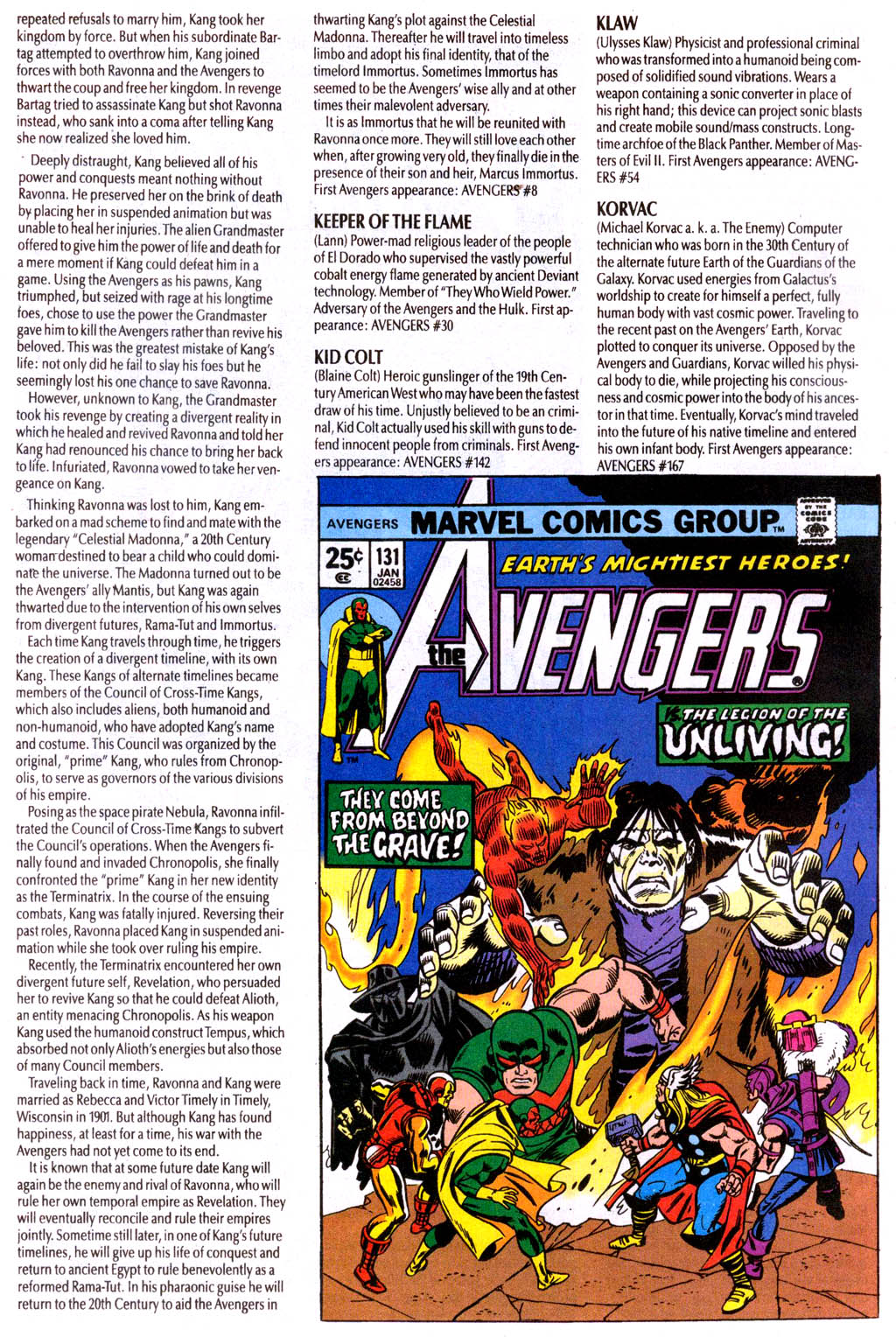 Read online The Avengers Log comic -  Issue # Full - 38