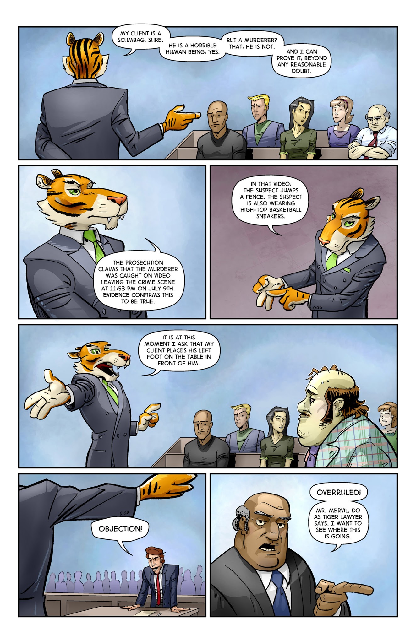 Read online Tiger Lawyer comic -  Issue #1 - 5