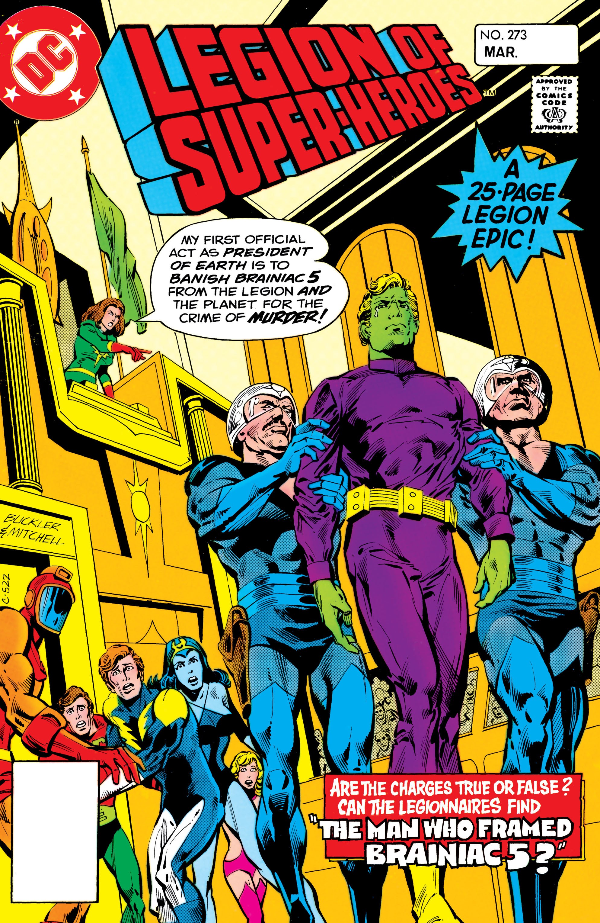 Read online Legion of Super-Heroes (1980) comic -  Issue #273 - 1