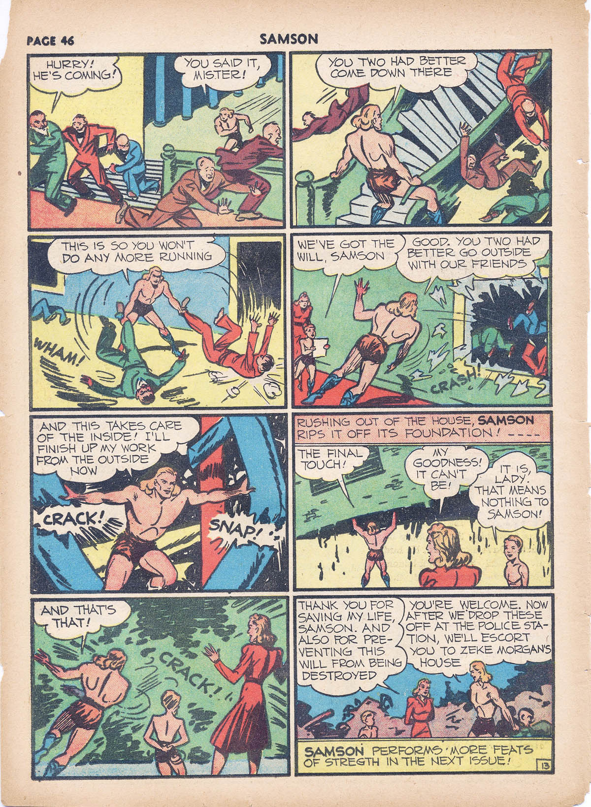Read online Samson (1940) comic -  Issue #4 - 47