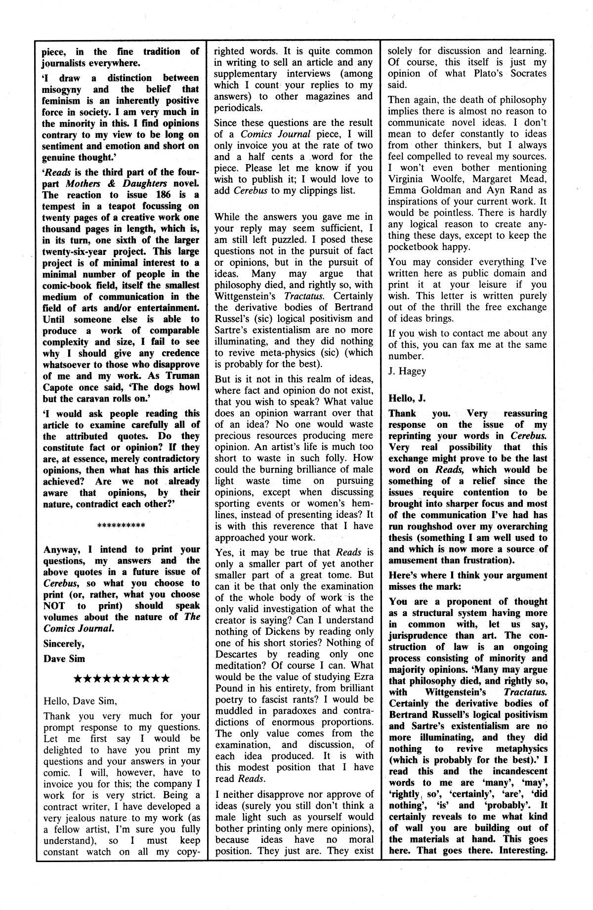 Cerebus Issue #192 #191 - English 35